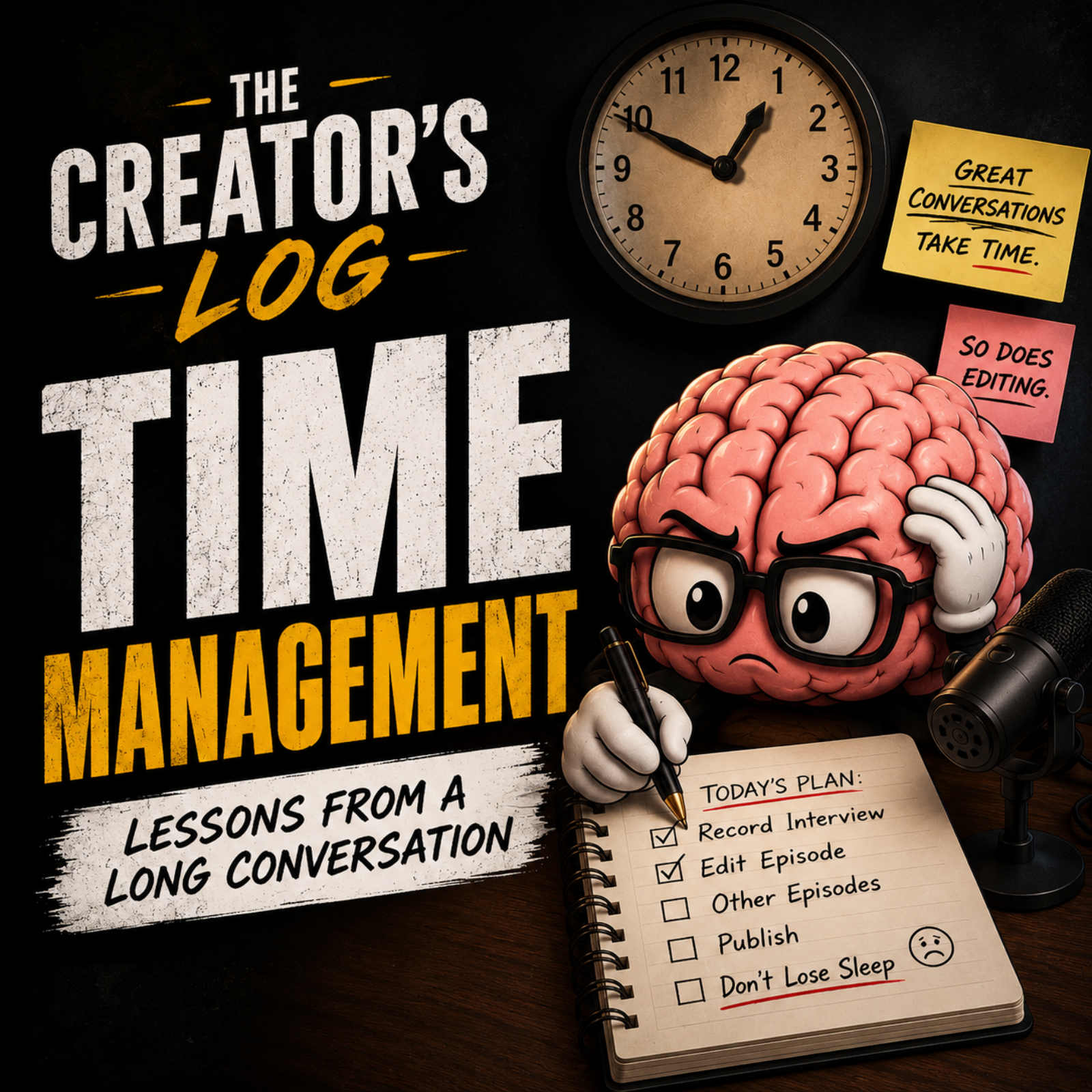 Time Management, Guest Episodes & Podcast Editing Chaos | The Creator’s Log episode artwork