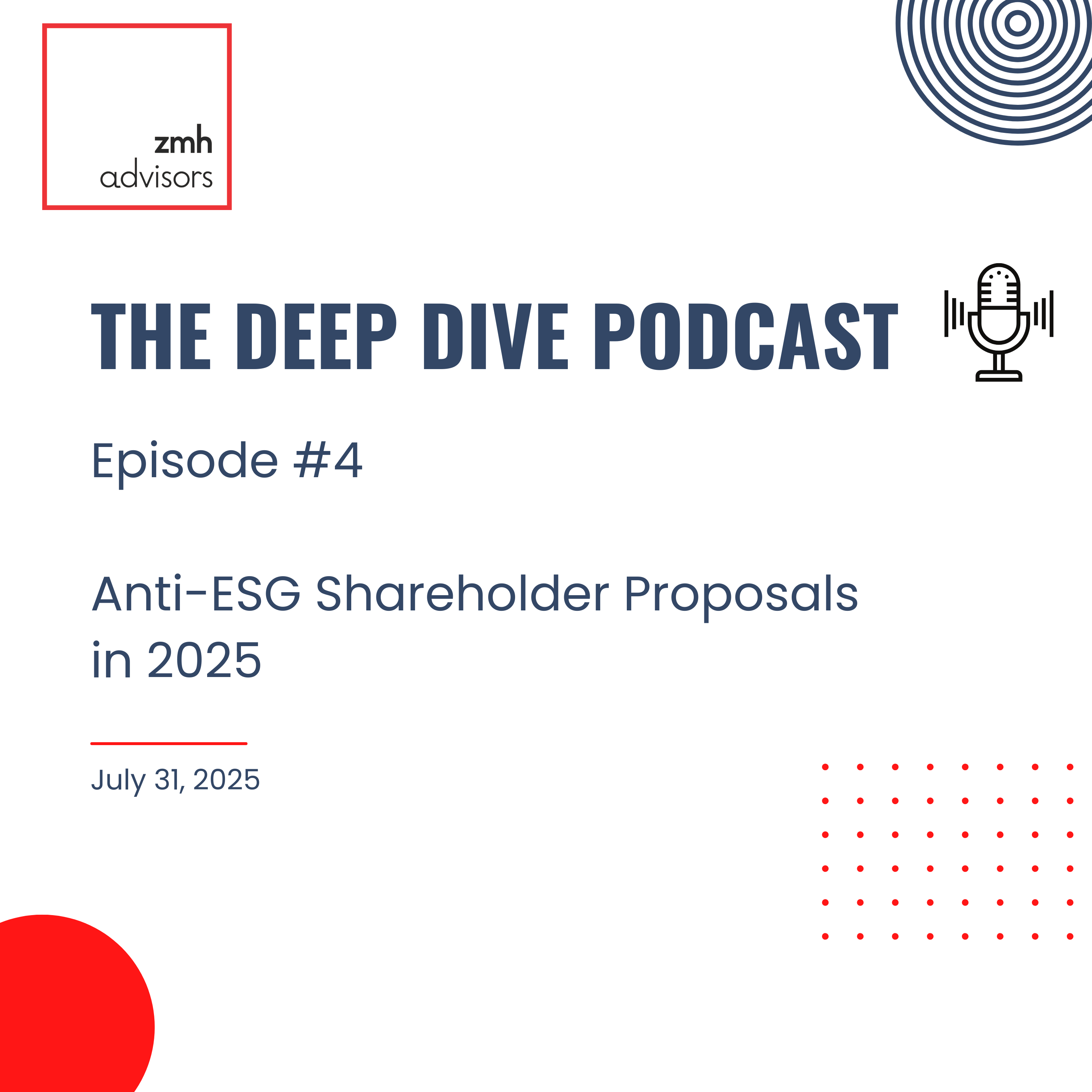 Anti-ESG Shareholder Proposals in 2025 - July 31, 2025 episode artwork