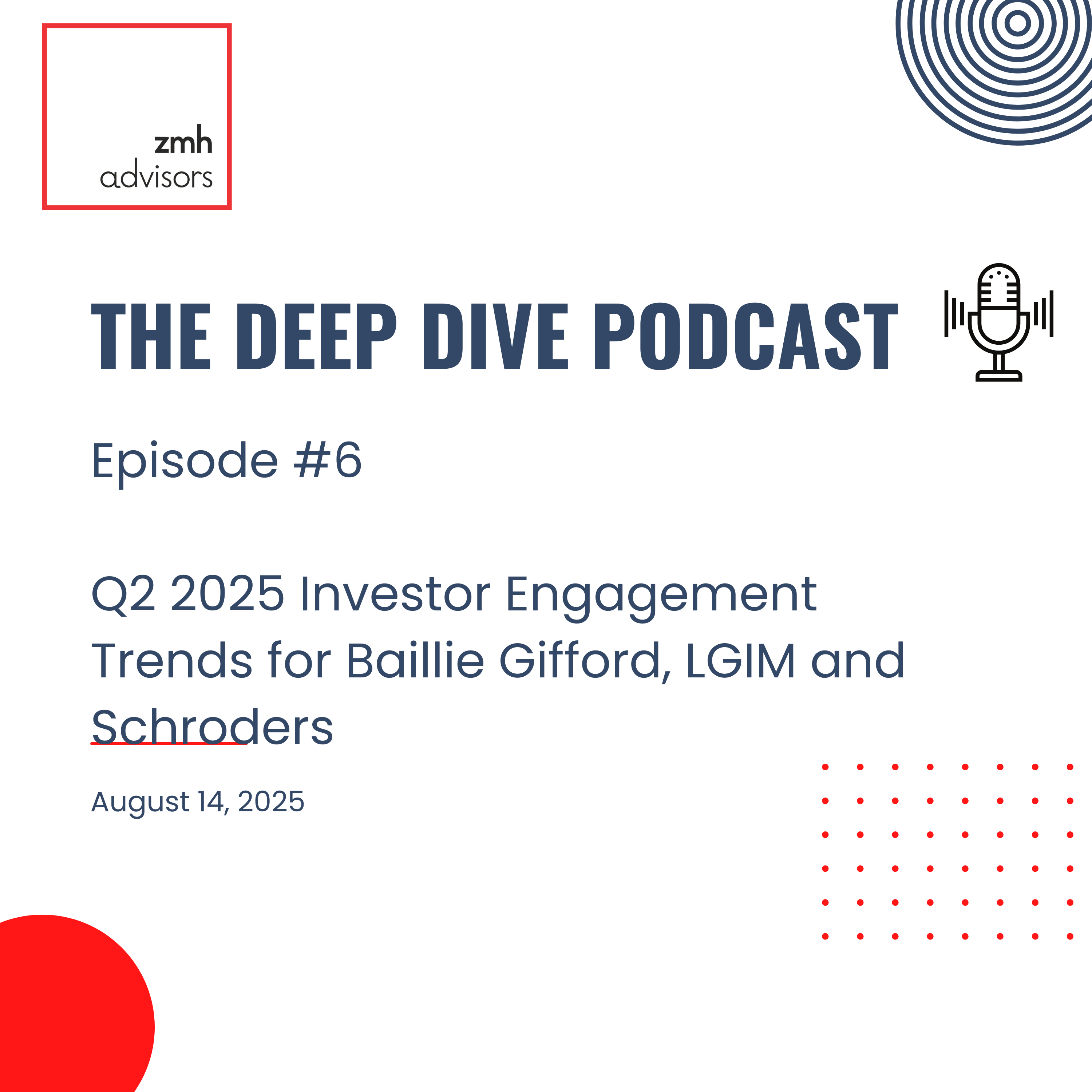 Q2 2025 Investor Engagement Trends for Baillie Gifford, LGIM and Schroders - August 14, 2025 episode artwork