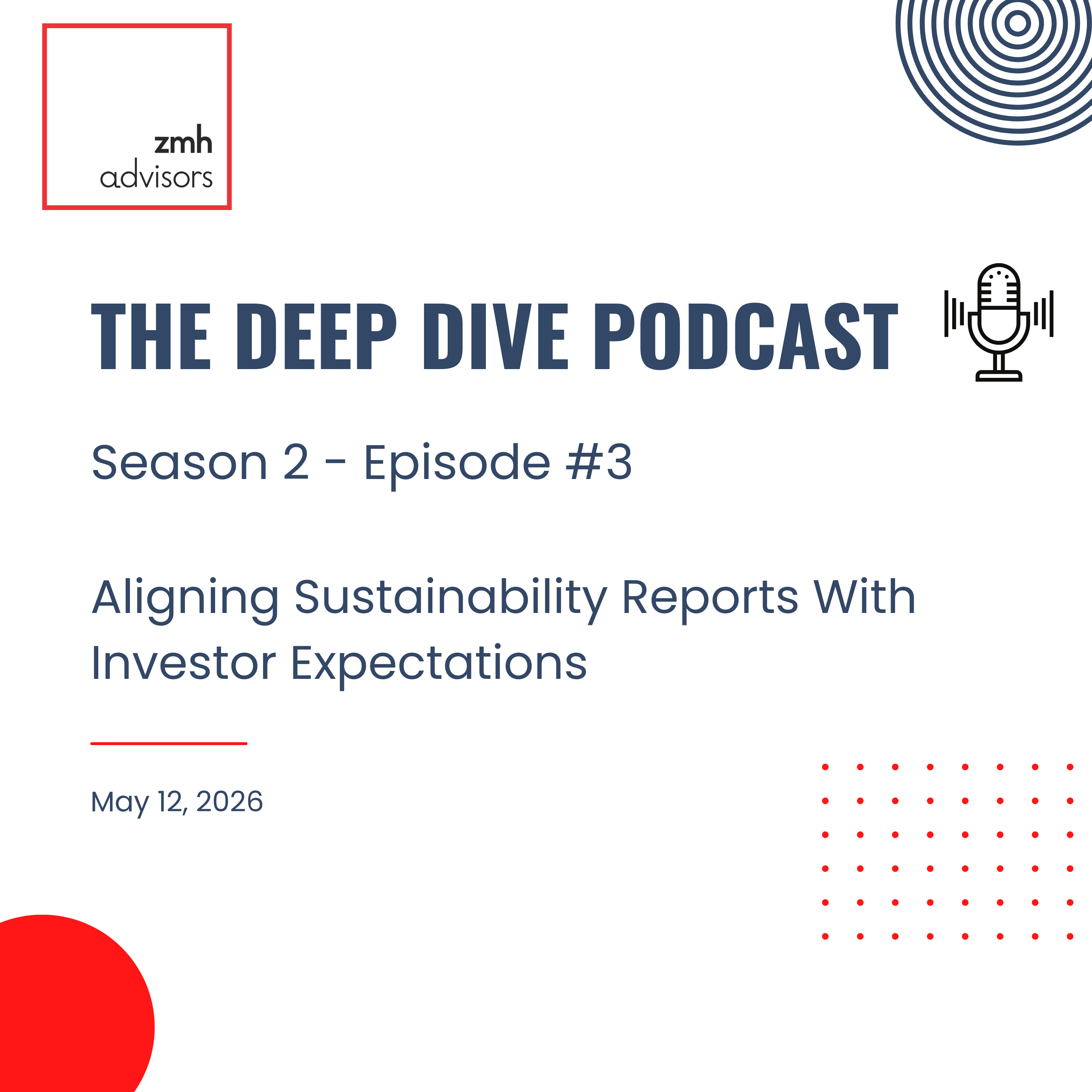 Aligning Sustainability Reports With Investor Expectations episode artwork