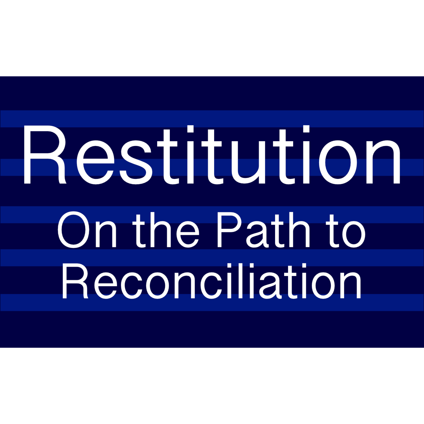 Restitution - On the Path to Reconciliation episode artwork
