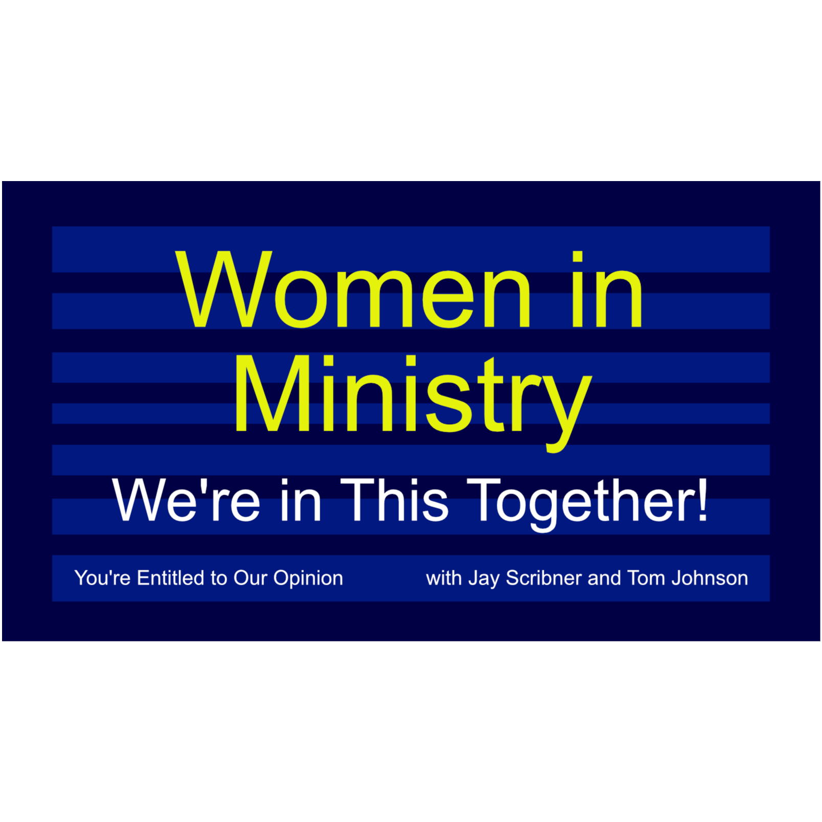 Women in Ministry - We're in This Together episode artwork
