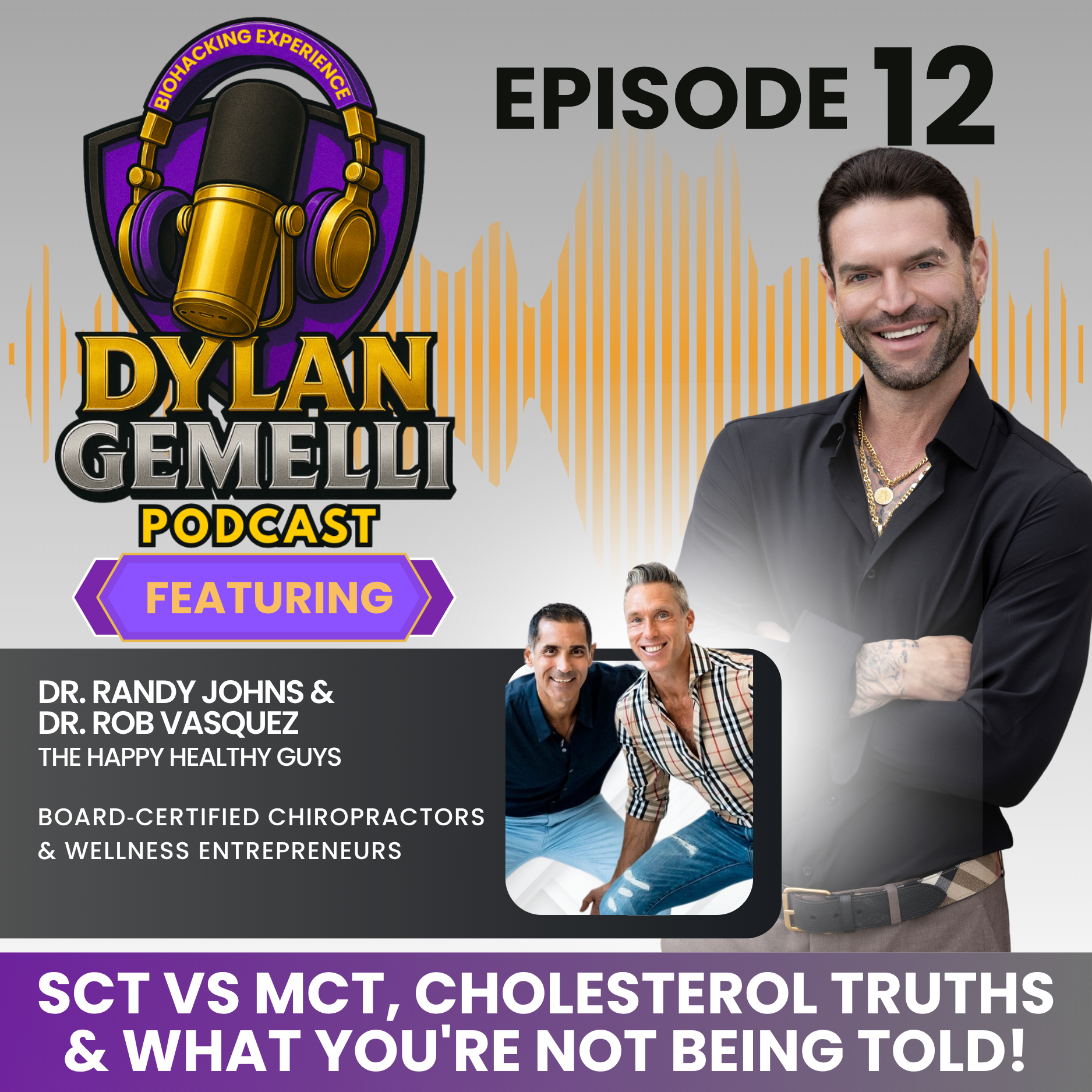 Episode #12 Featuring The Happy Healthy Guys!  THE METABOLISM AND DIET EPISODE!  Fix your metabolism, Calories in vs. Out Myths, SCT vs MCT Oil, , Cholesterol Myths, Nutrient Dense Food, Animal Based Nutrition, Artificial Sweeteners and More!!