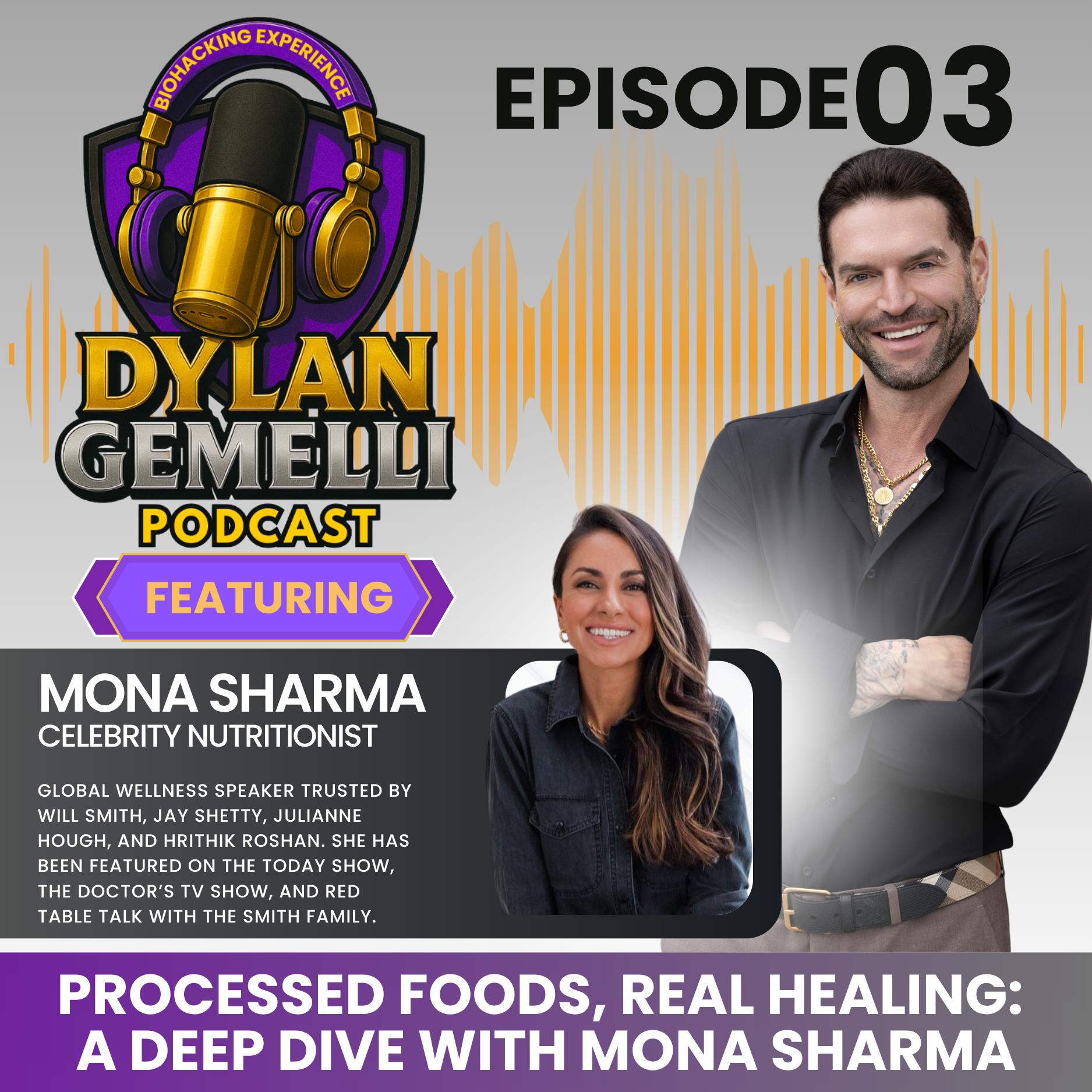 Episode #3 Featuring Mona Sharma!  Conventional vs. Holistic Medicine, Navigating food choices in our processed world, the great oatmeal debate, the role of spirituality in healing , and so much more!