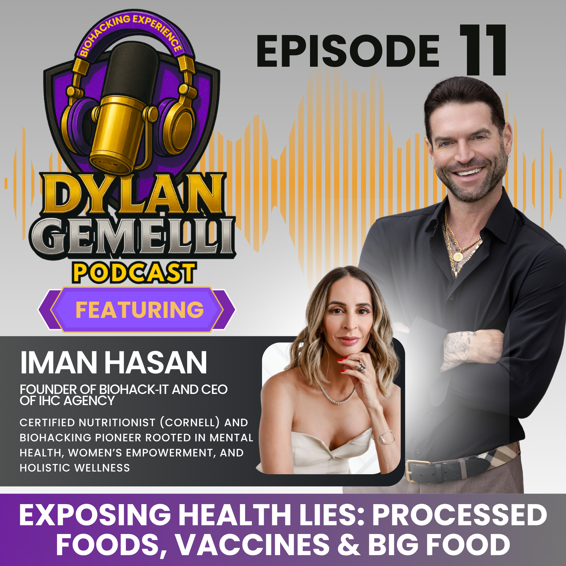 Episode #11 Featuring Biohack-it Host Iman Hasan!  Importance of questioning medical norms, Calling out Kellogs, Political Perspectives on Health, Vaccination Trends and Health Implications, Process foods dangers, grass fed vs conventional and more!