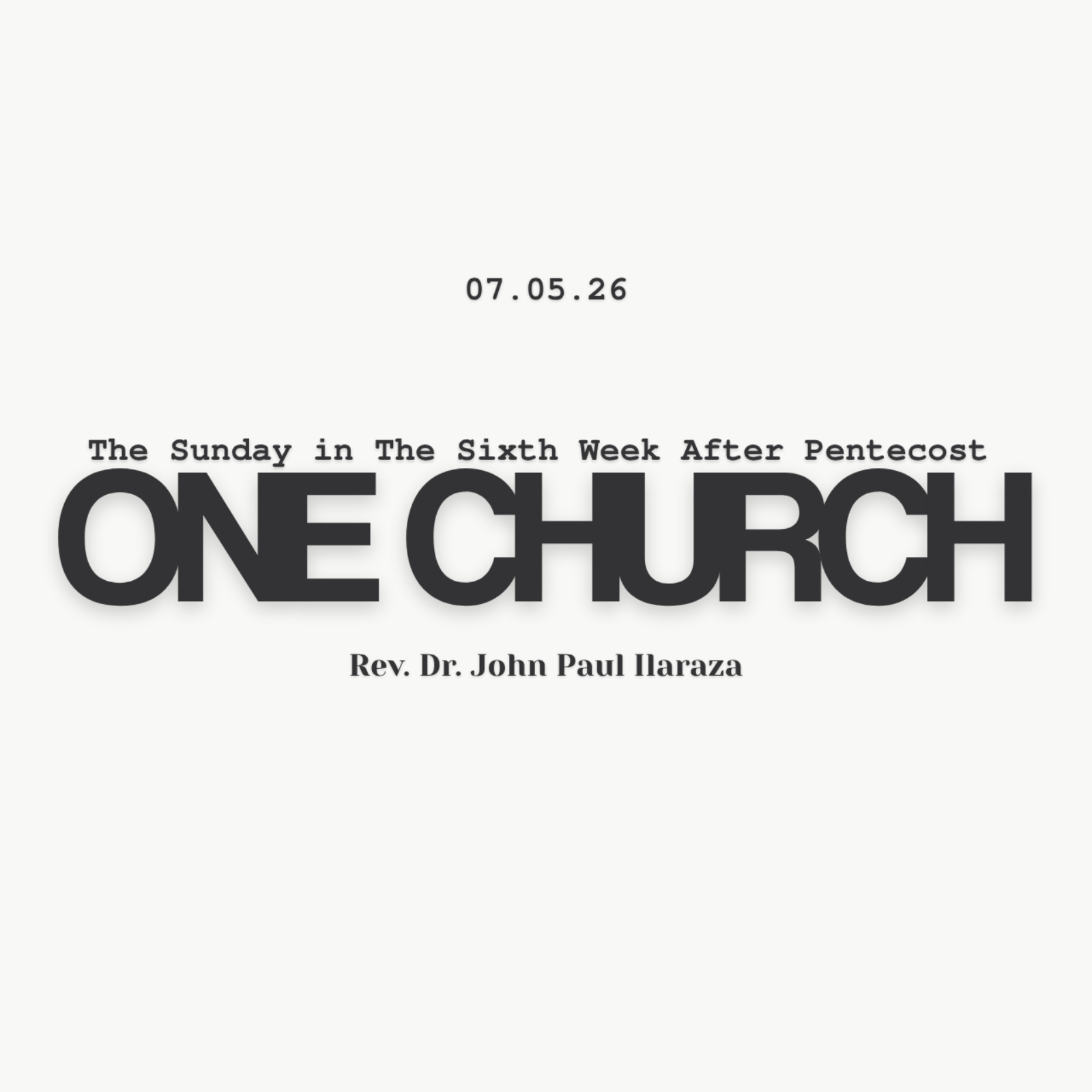 The Sunday in The Sixth Week After Pentecost episode artwork