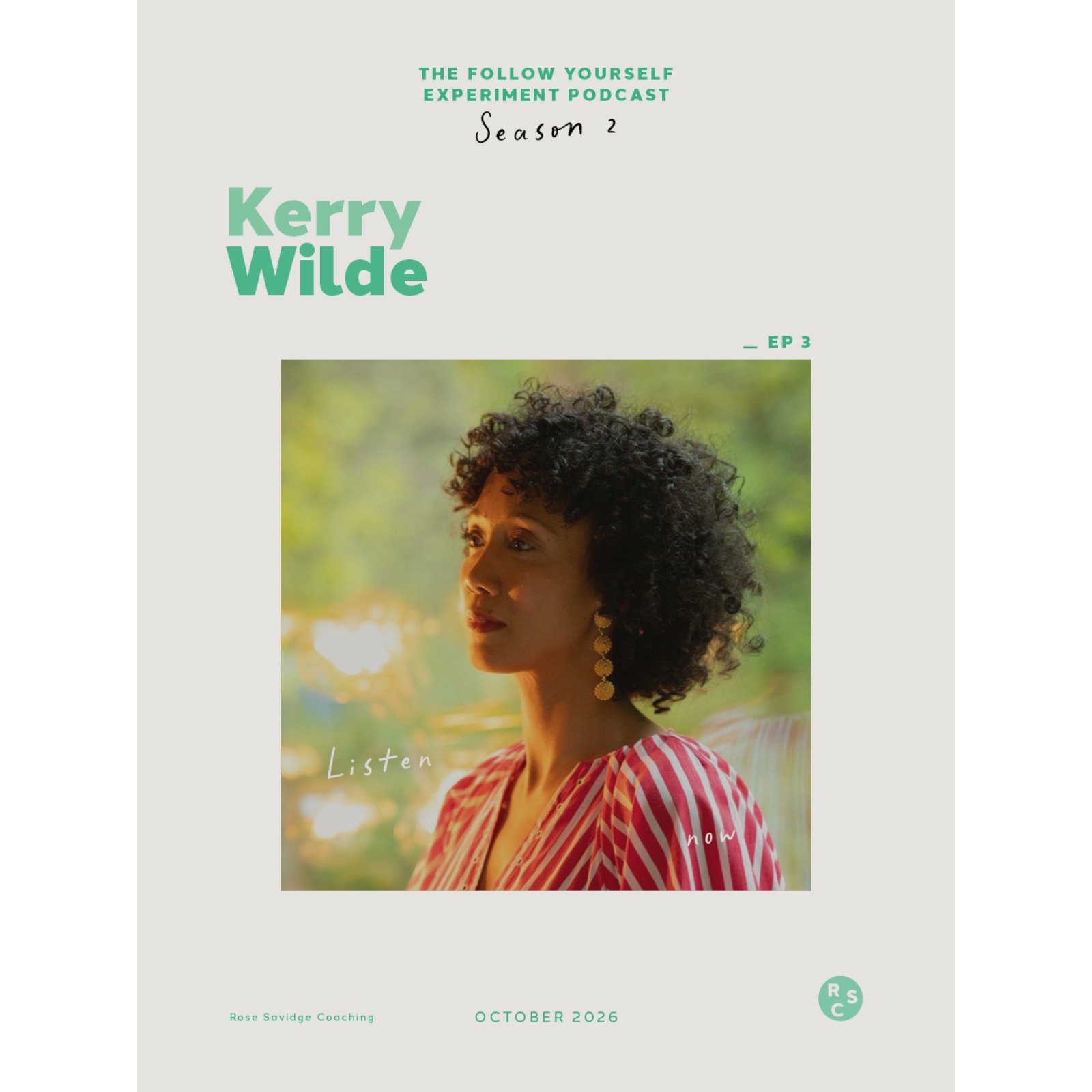 Identity, Intuition And The Art Of Becoming Yourself - With Kerry Wilde episode artwork