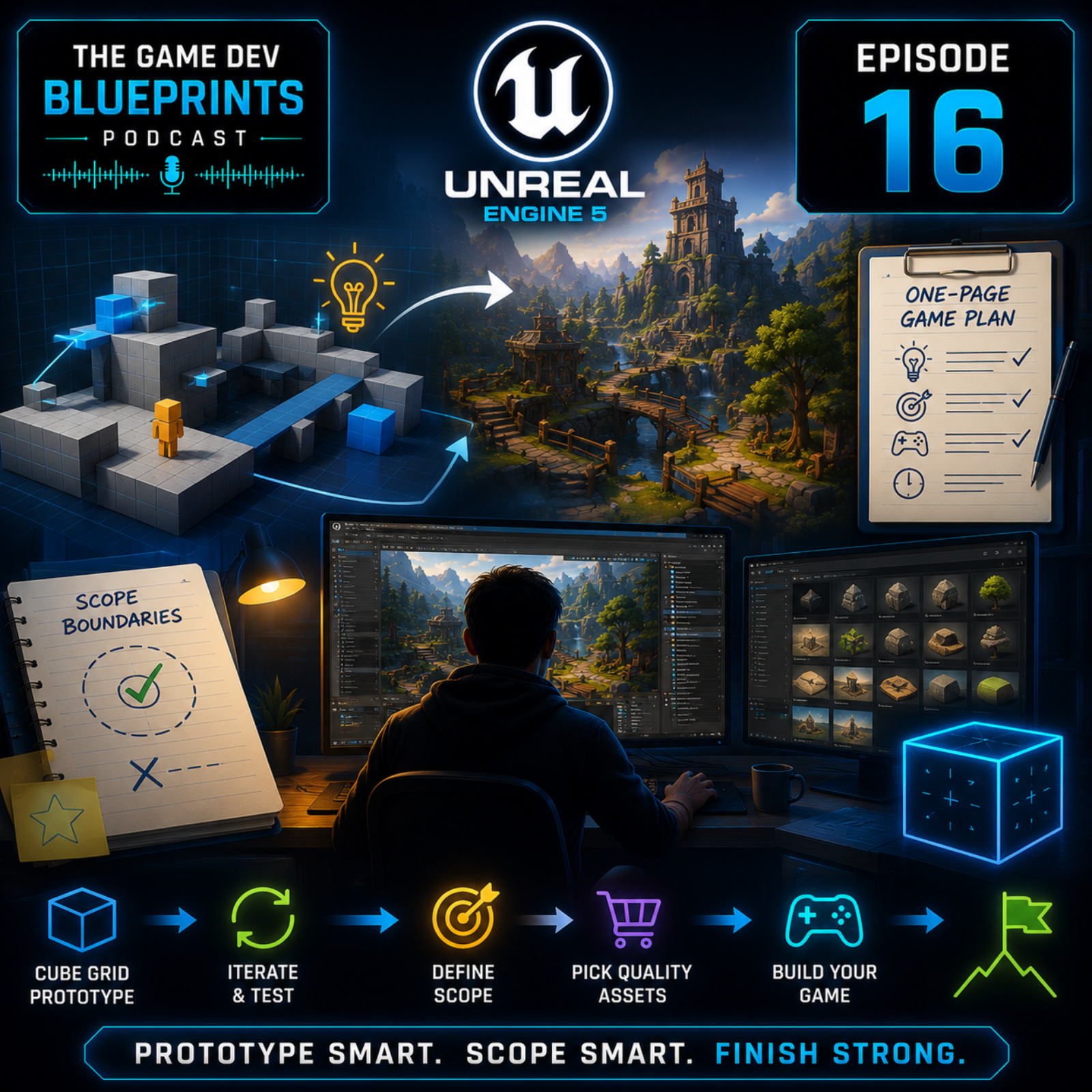 From Cube Grid to Complete Game: An Indie Developer's Roadmap episode artwork