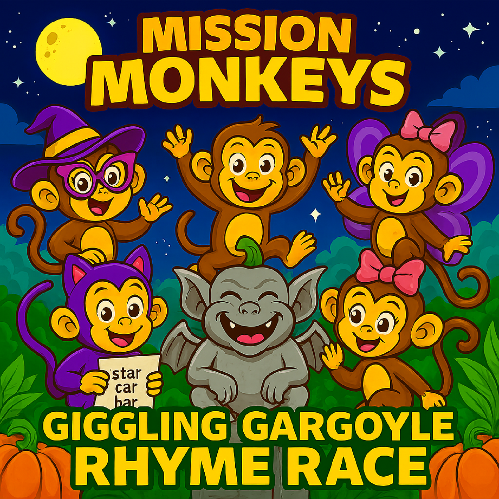 Mission Monkeys: Giggling Gargoyle Rhyme Race