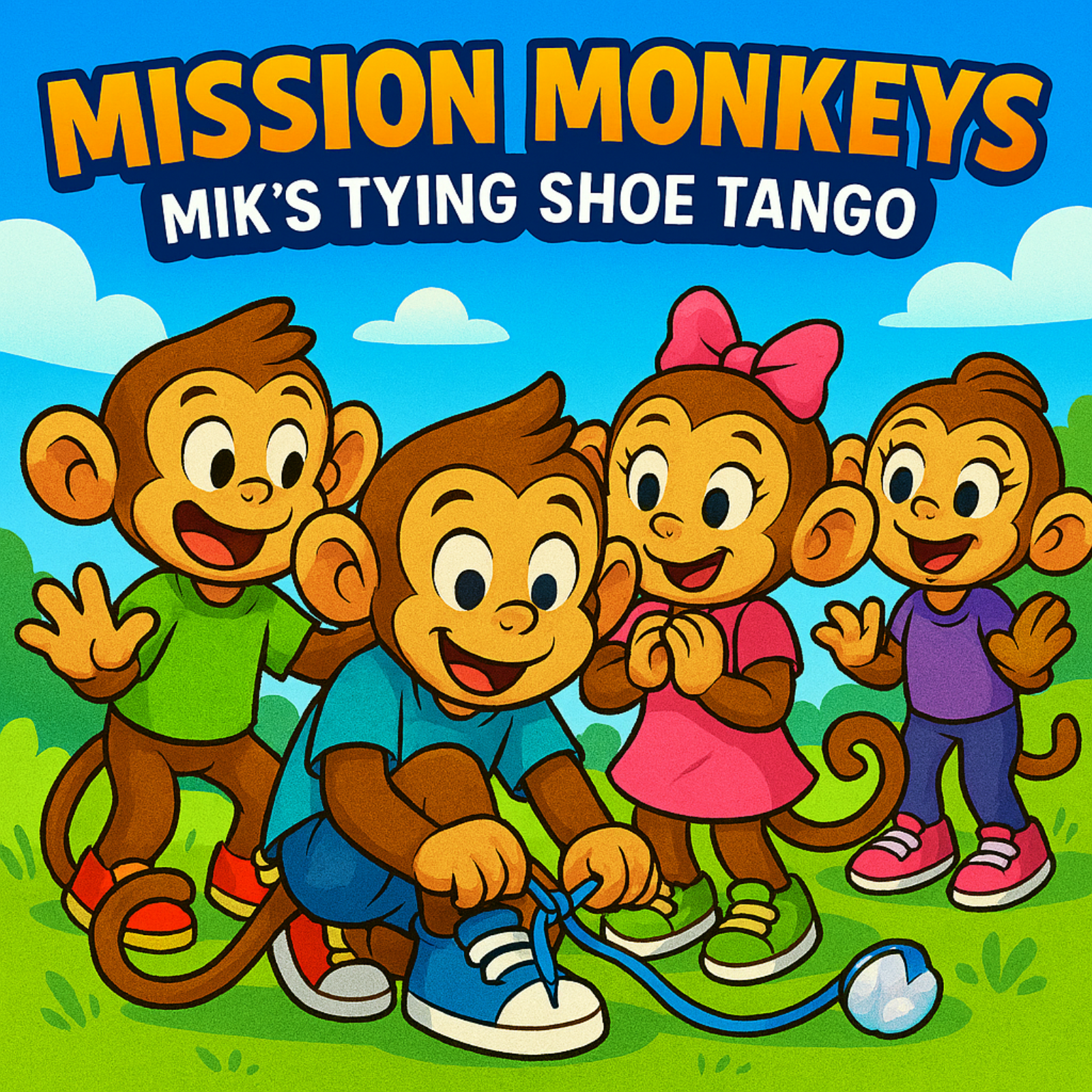 👟Mission Monkeys: Mik's Tying Shoe Tango