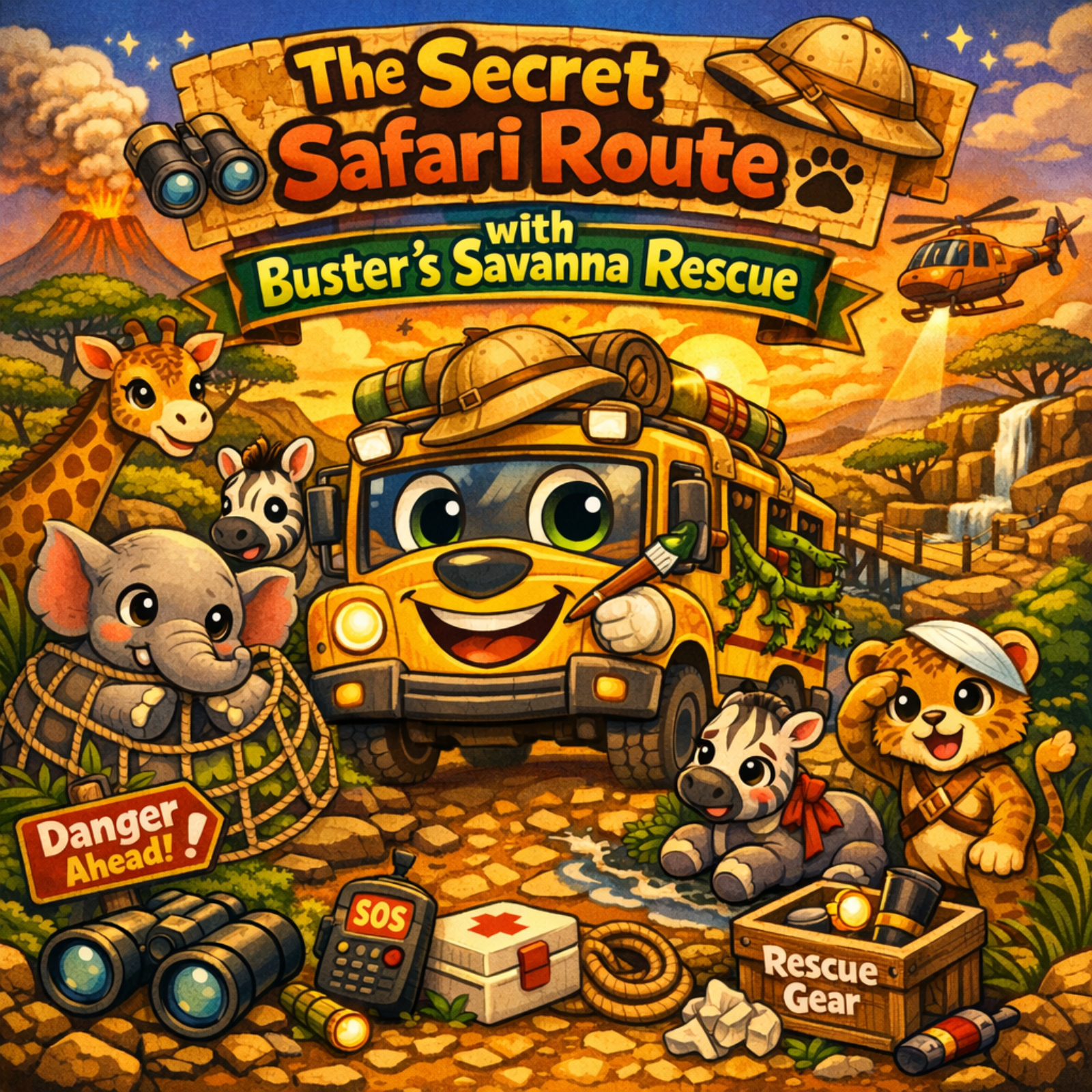 🚌 The Secret Safari Route: Buster’s Savanna Rescue