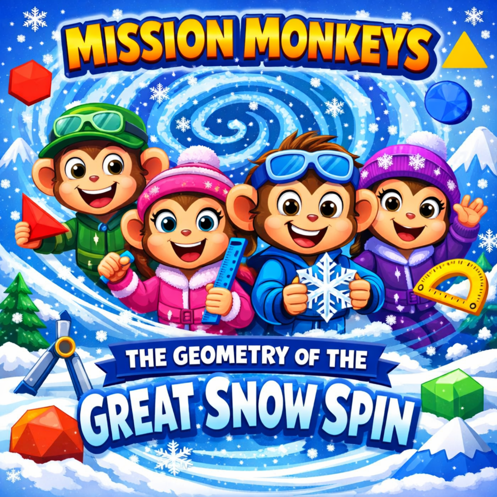 Mission Monkeys and the Geometry of the Great Snow Spin ❄️