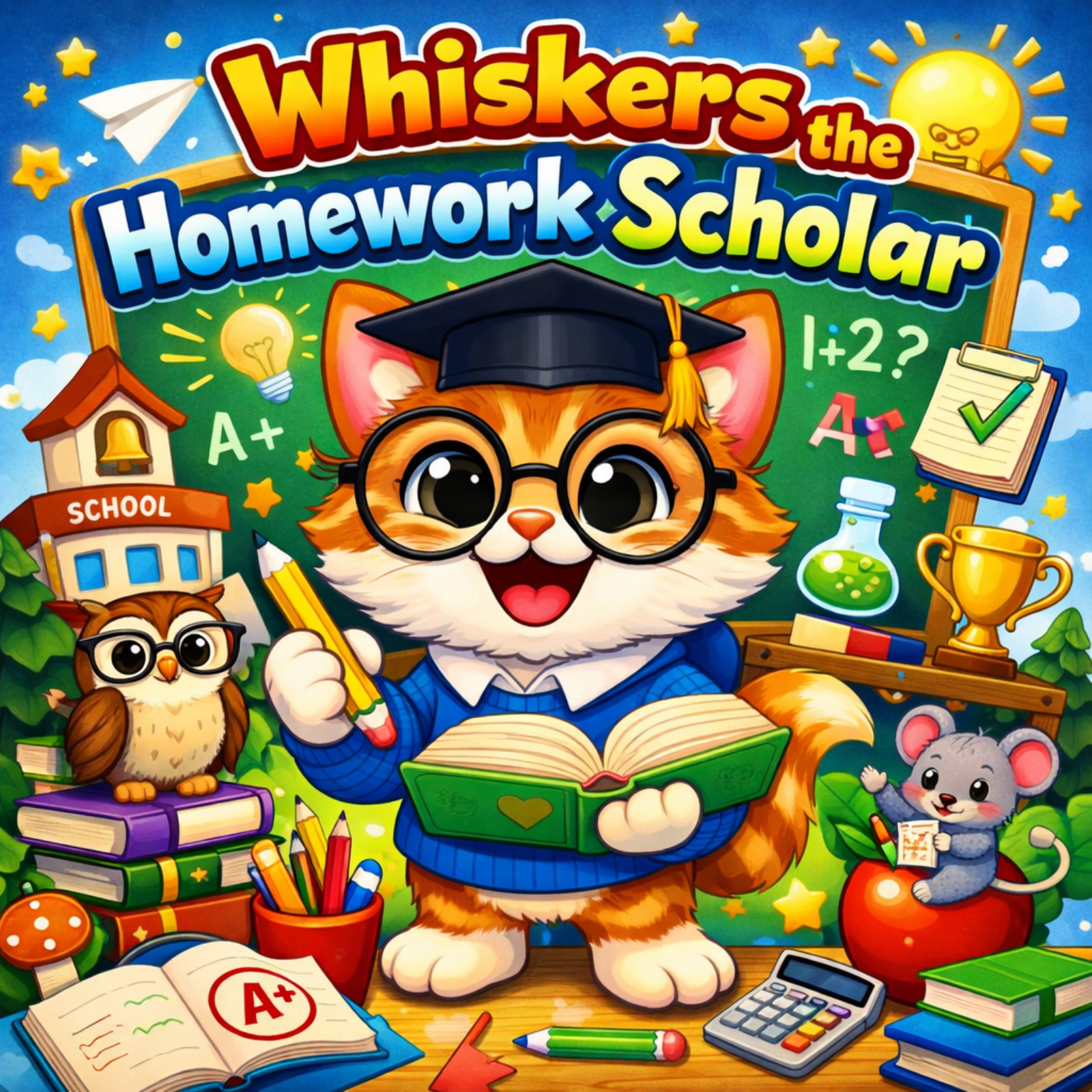 🐈‍⬛Whiskers the Homework Scholar