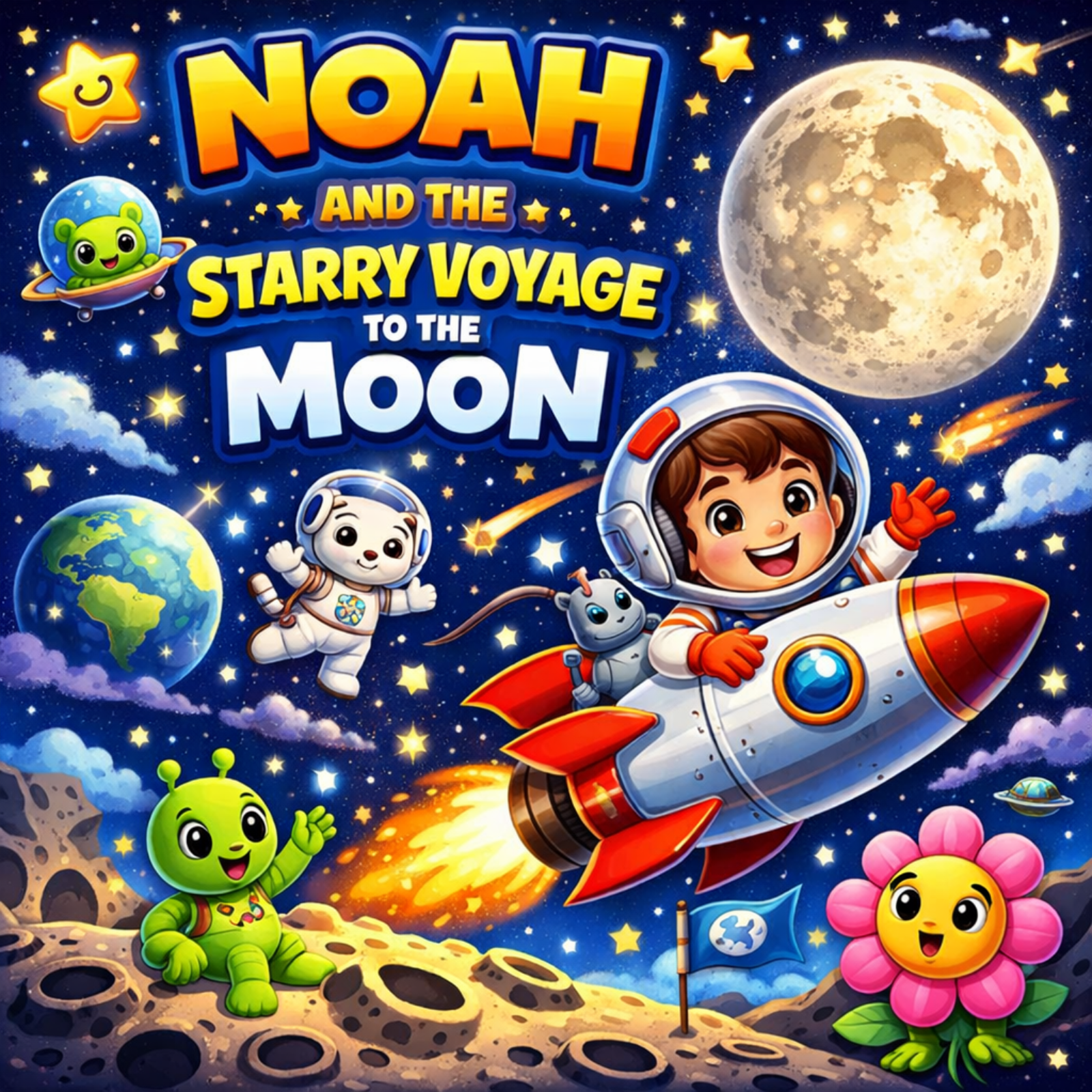 🪁Noah and the Starry Voyage to the Moon