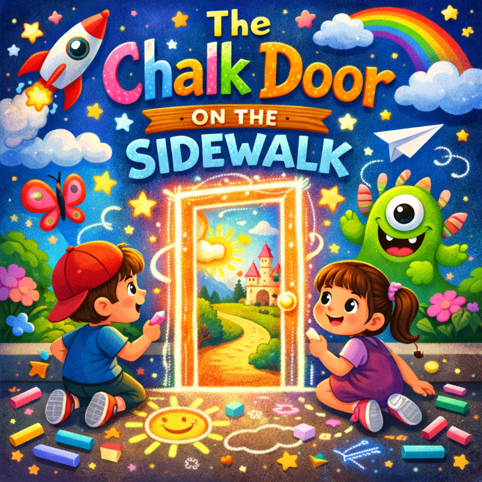 🚪🎨 The Chalk Door on the Sidewalk 🚪🎨