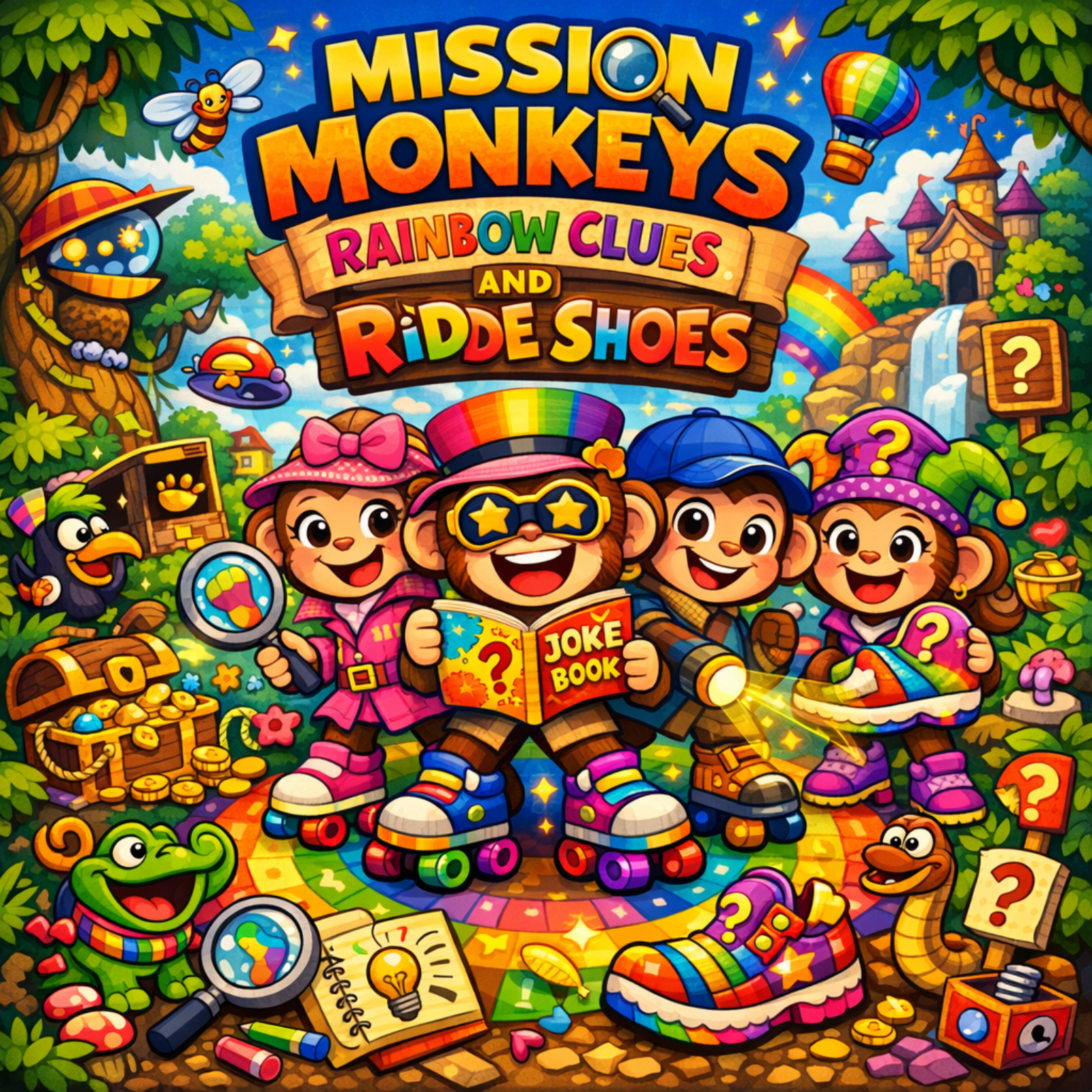 🐒🌈 Mission Monkeys: Rainbow Clues and Riddle Shoes