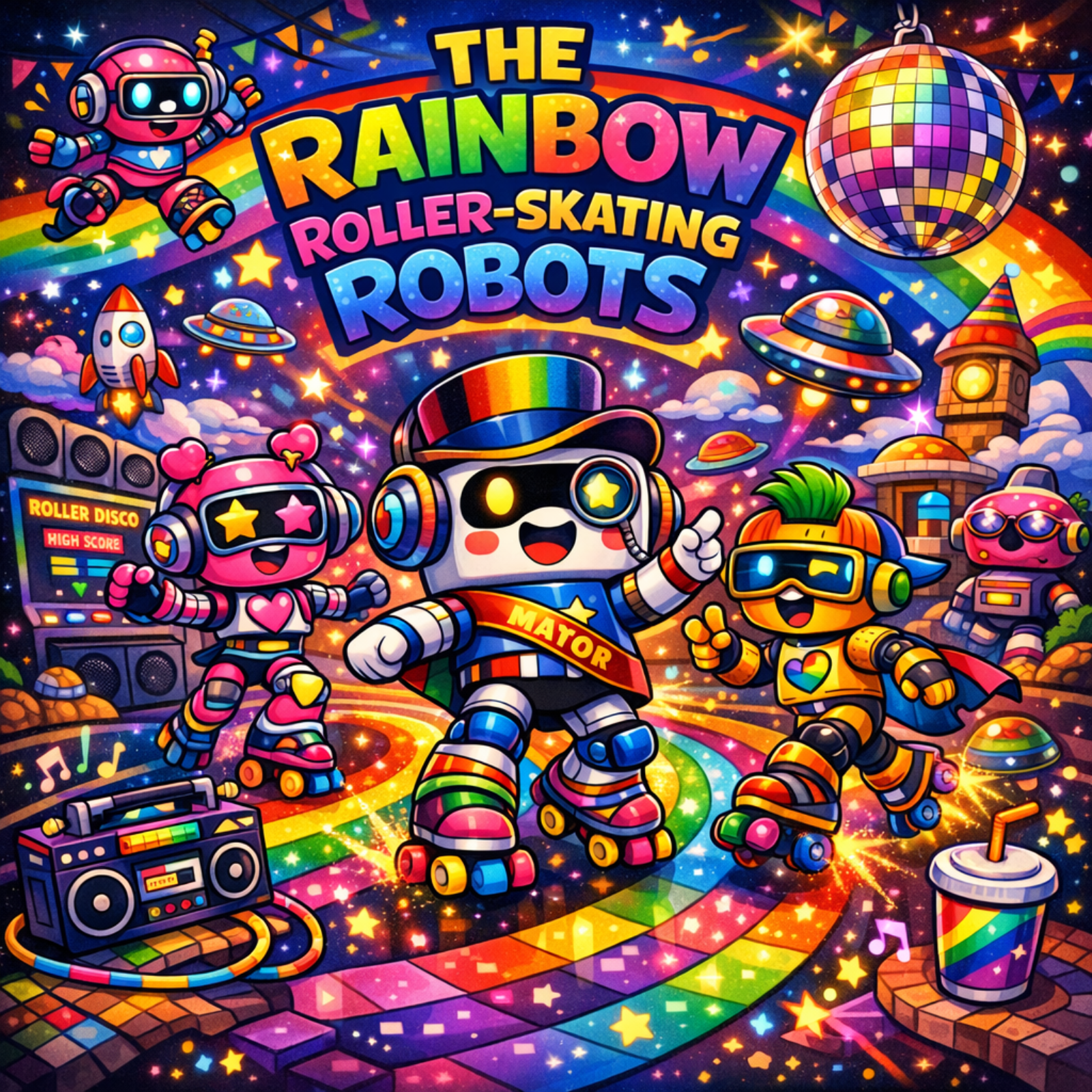 🤖🛼 The Rainbow Roller-Skating Robots 🤖🛼