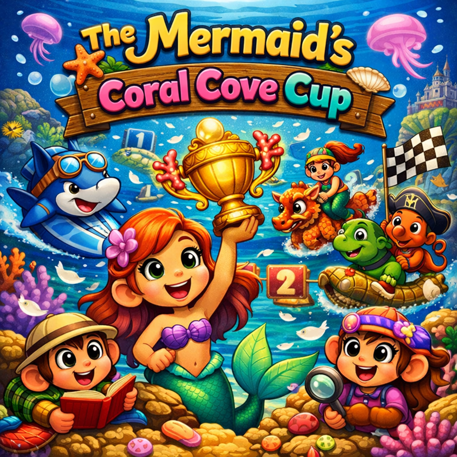 The Mermaid’s Coral Cove Cup 🧜‍♀️