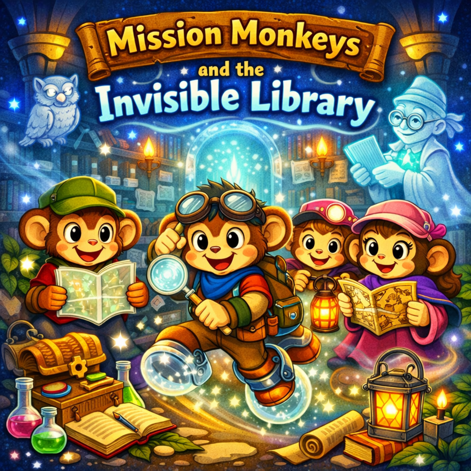 🐒📓 Mission Monkeys and the Invisible Library