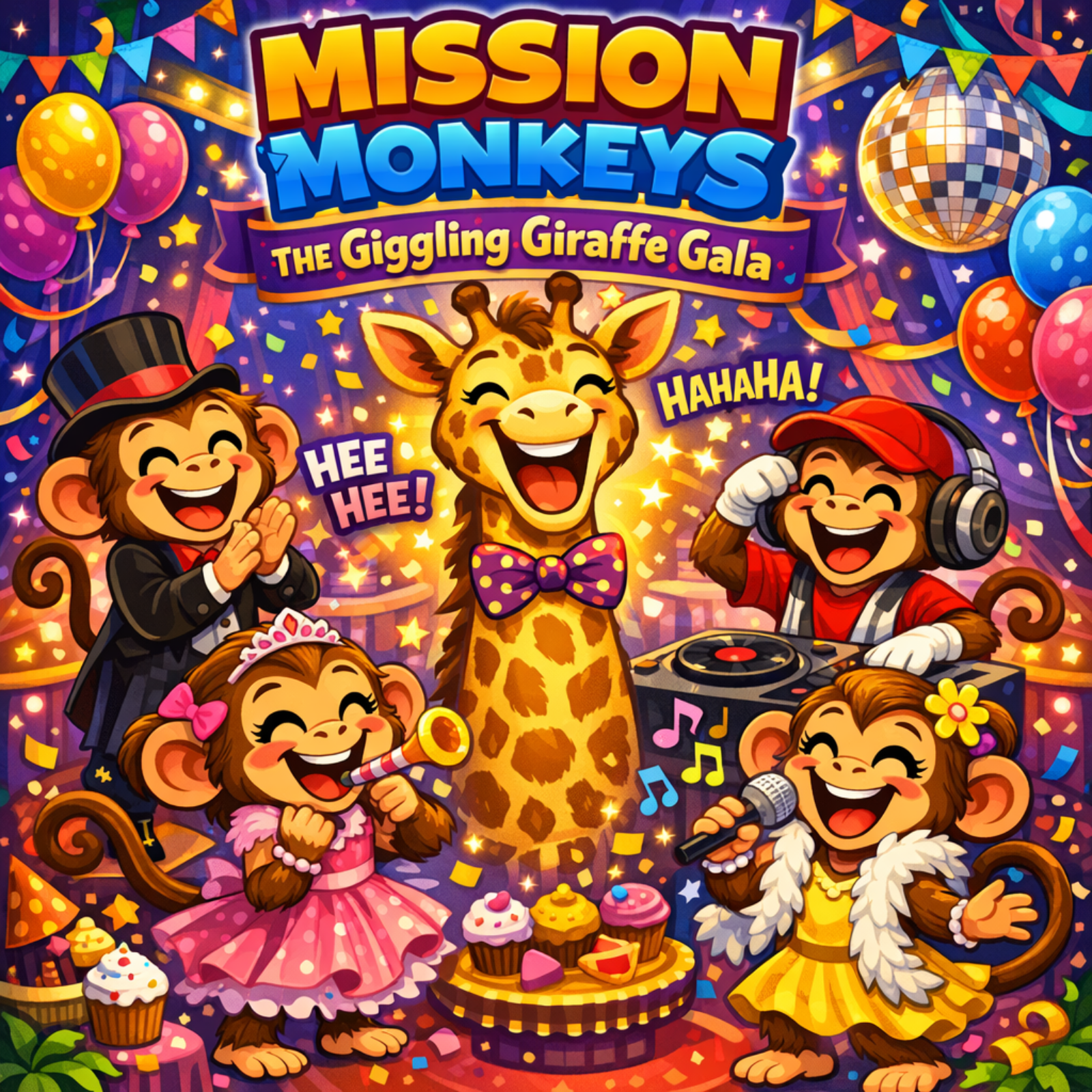 🐒🦒 Mission Monkeys: The Giggling Giraffe Gala 