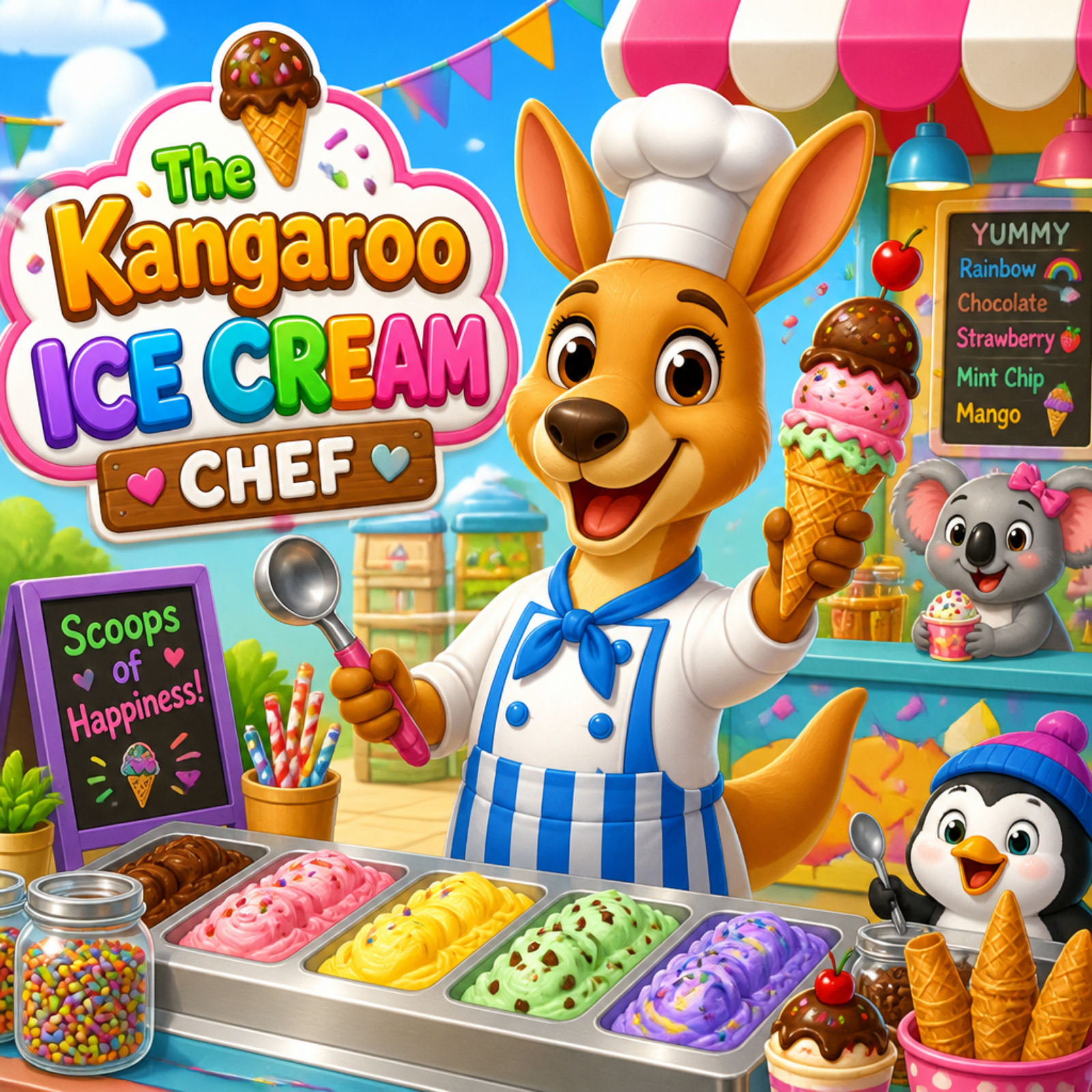 The Kangaroo Ice Cream Chef 🍦
