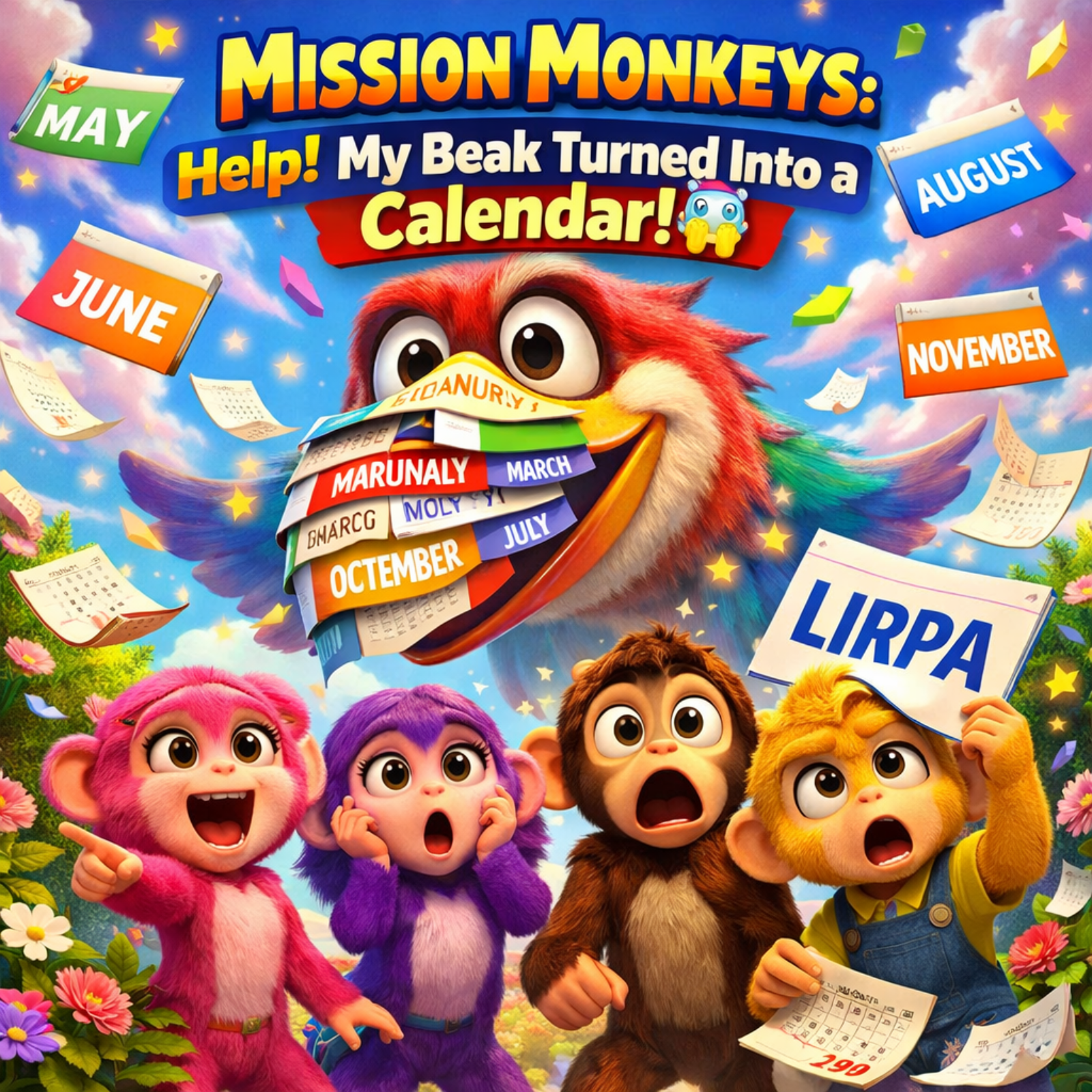 🐦📅 Mission Monkeys: The Bird with a Calendar Beak 