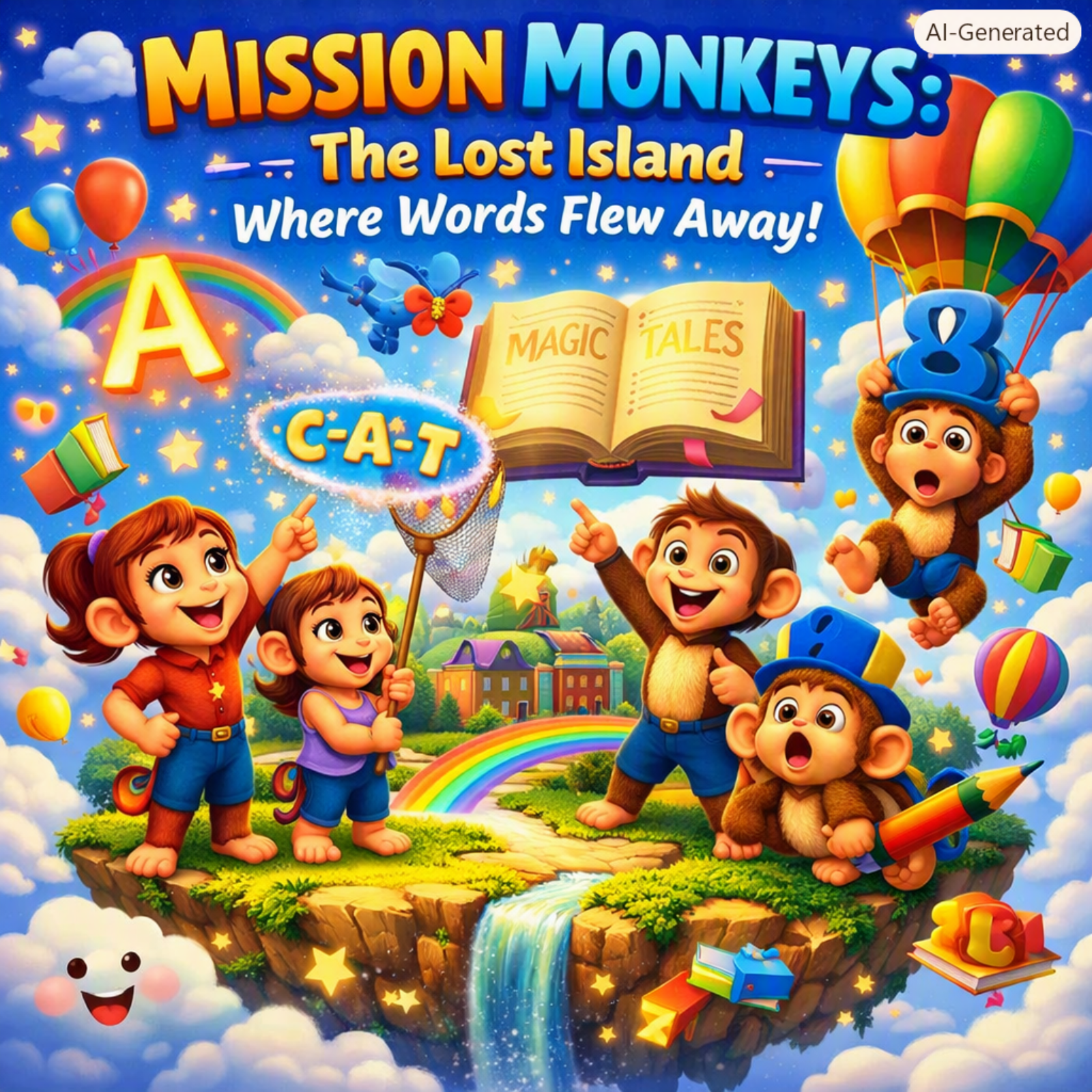 The Mission Monkeys and the Floating Library of Words episode artwork