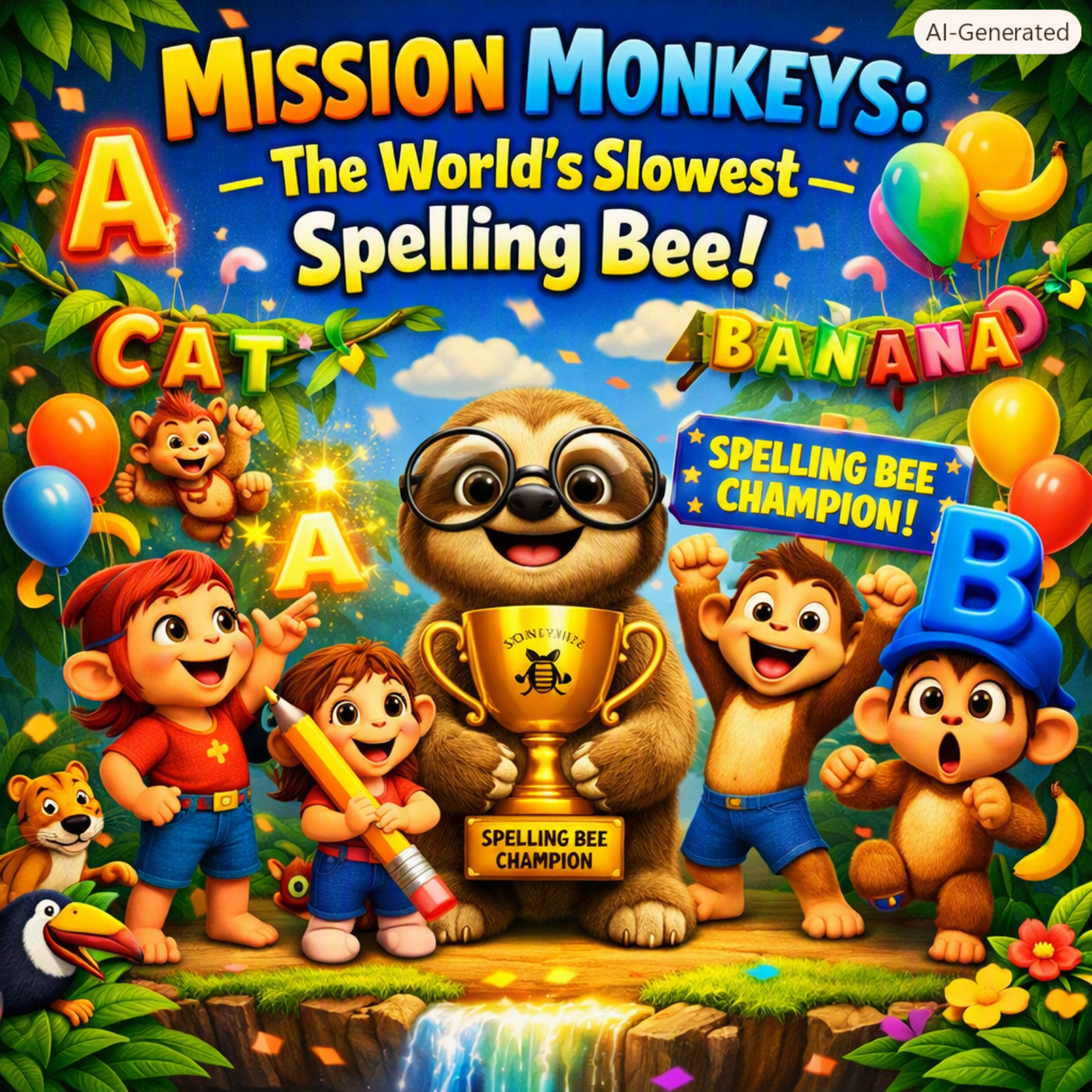 Mission Monkeys: Sammy Slowspell and the Jungle Spelling Bee episode artwork