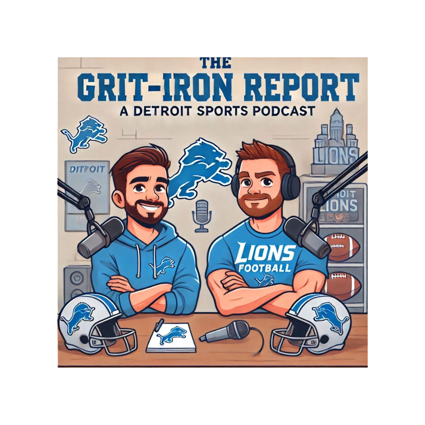 The Grit-Iron Report | Lions Draft Prospects Breakdown | Pistons vs. Knicks Playoff Preview | Red Wings Season Exit Interview | Tigers/NCAAB/Masters Rapid Fire | Grit of the Week episode artwork