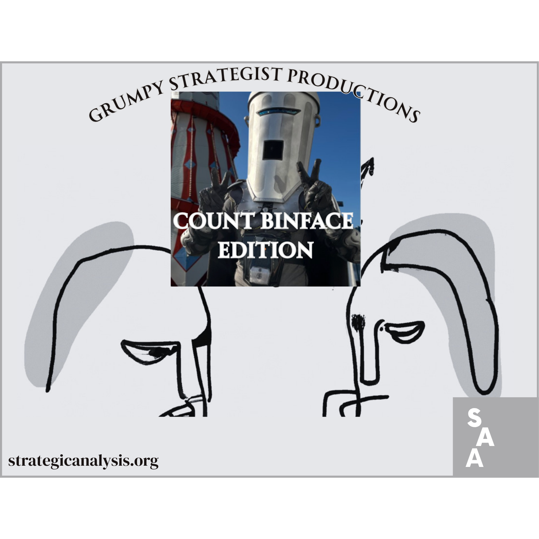 UK Count Binface's Australian Connection, AUKUS August, and Lethal Wellbeing episode artwork