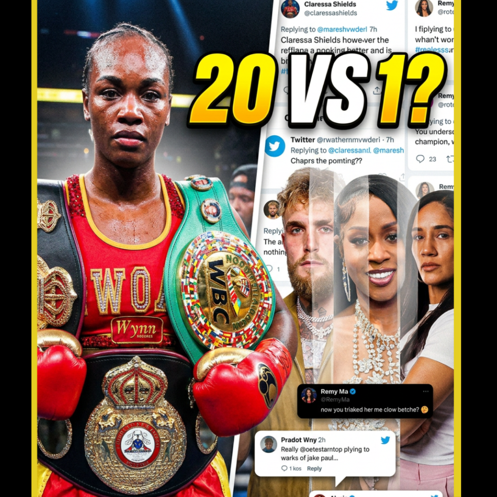 Claressa Shields vs. The Internet: Remy Ma, Jake Paul & False Narratives! Winning 20 vs 1?