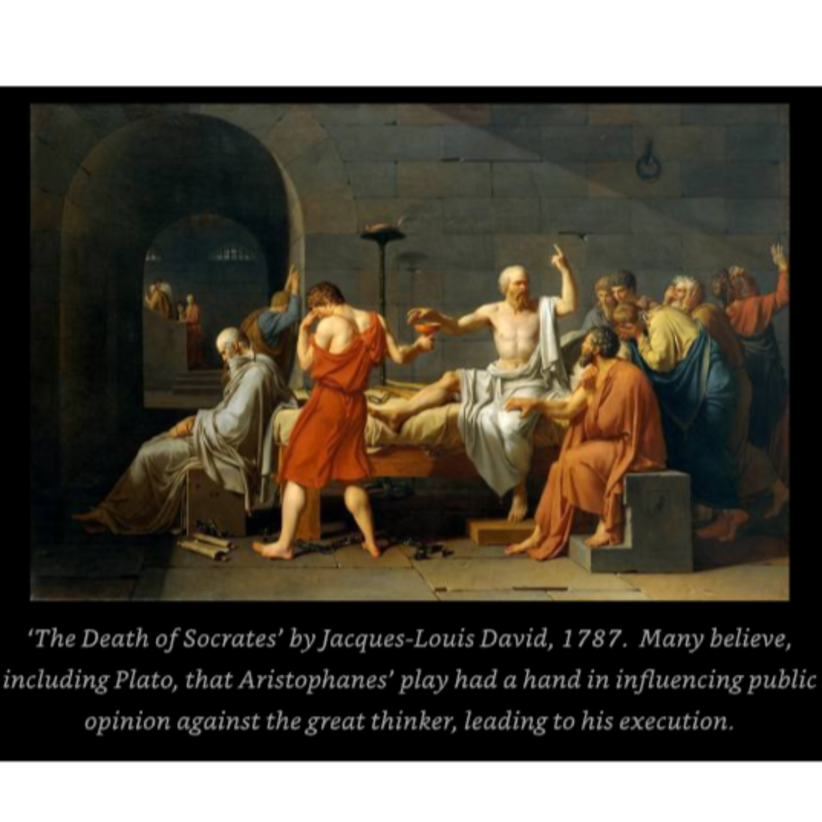 Analysis of Plato's Apology episode artwork