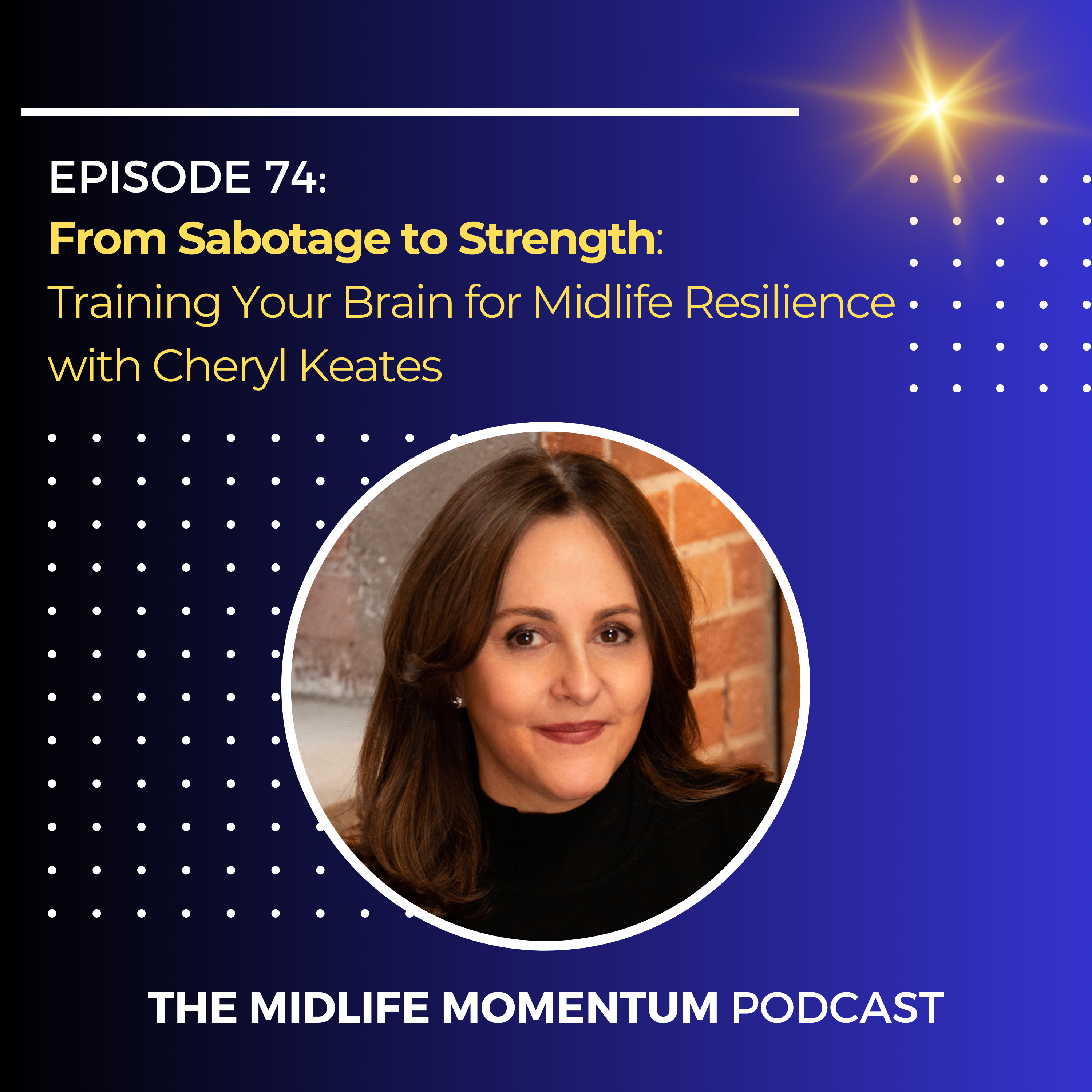 74: From Sabotage to Strength: Training Your Brain for Midlife Resilience with Cheryl Keates