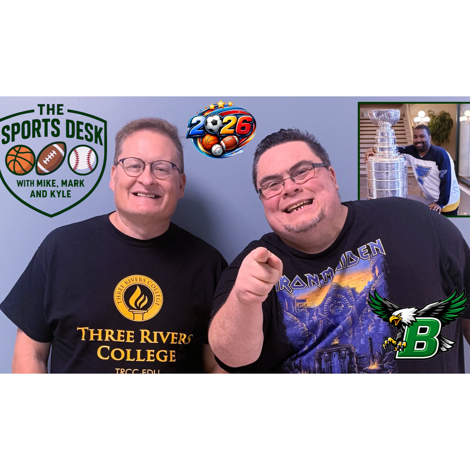 March 5, 2026: Brennen Meloy and Co. visit the Sports Desk