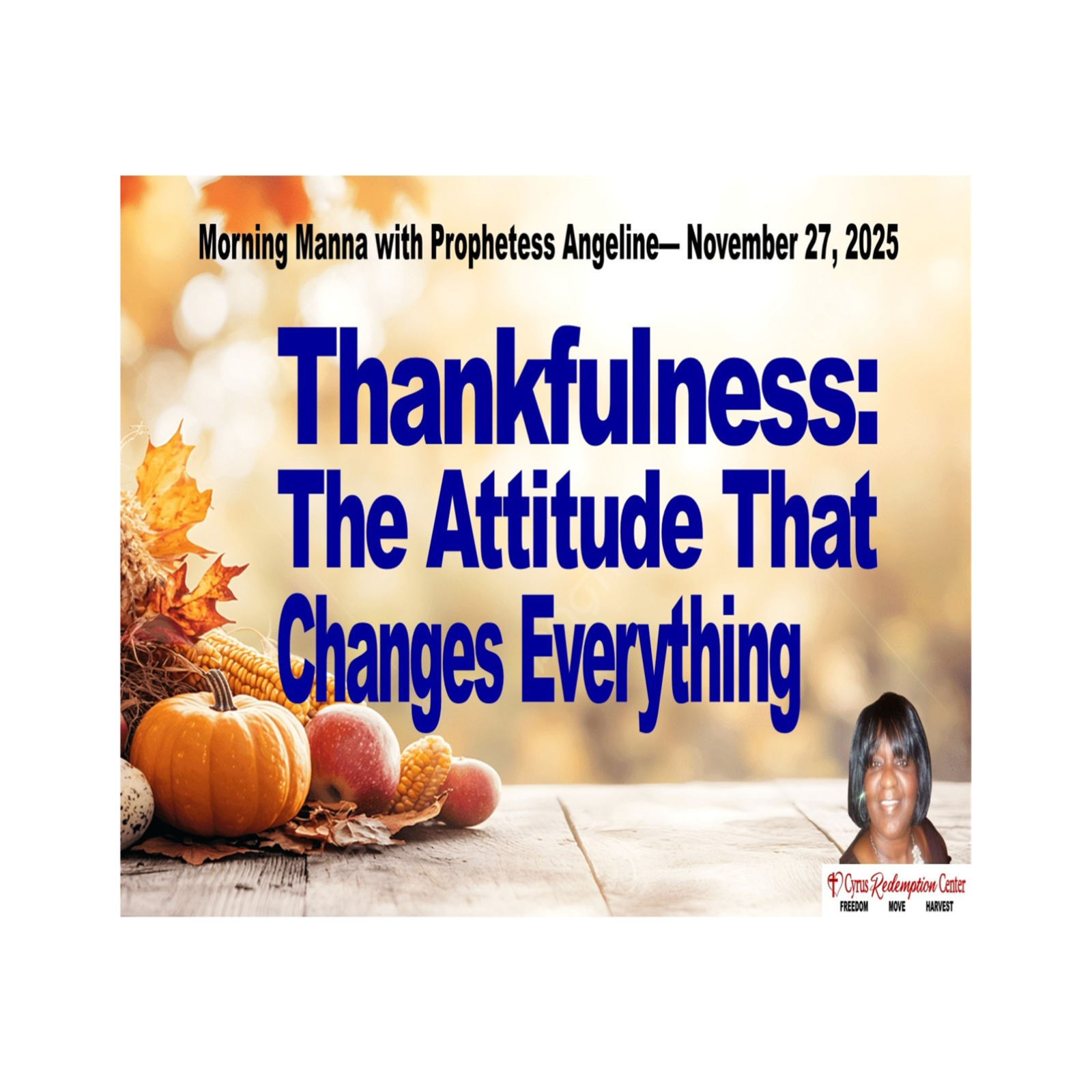 Morning Manna with Prophetess Angeline