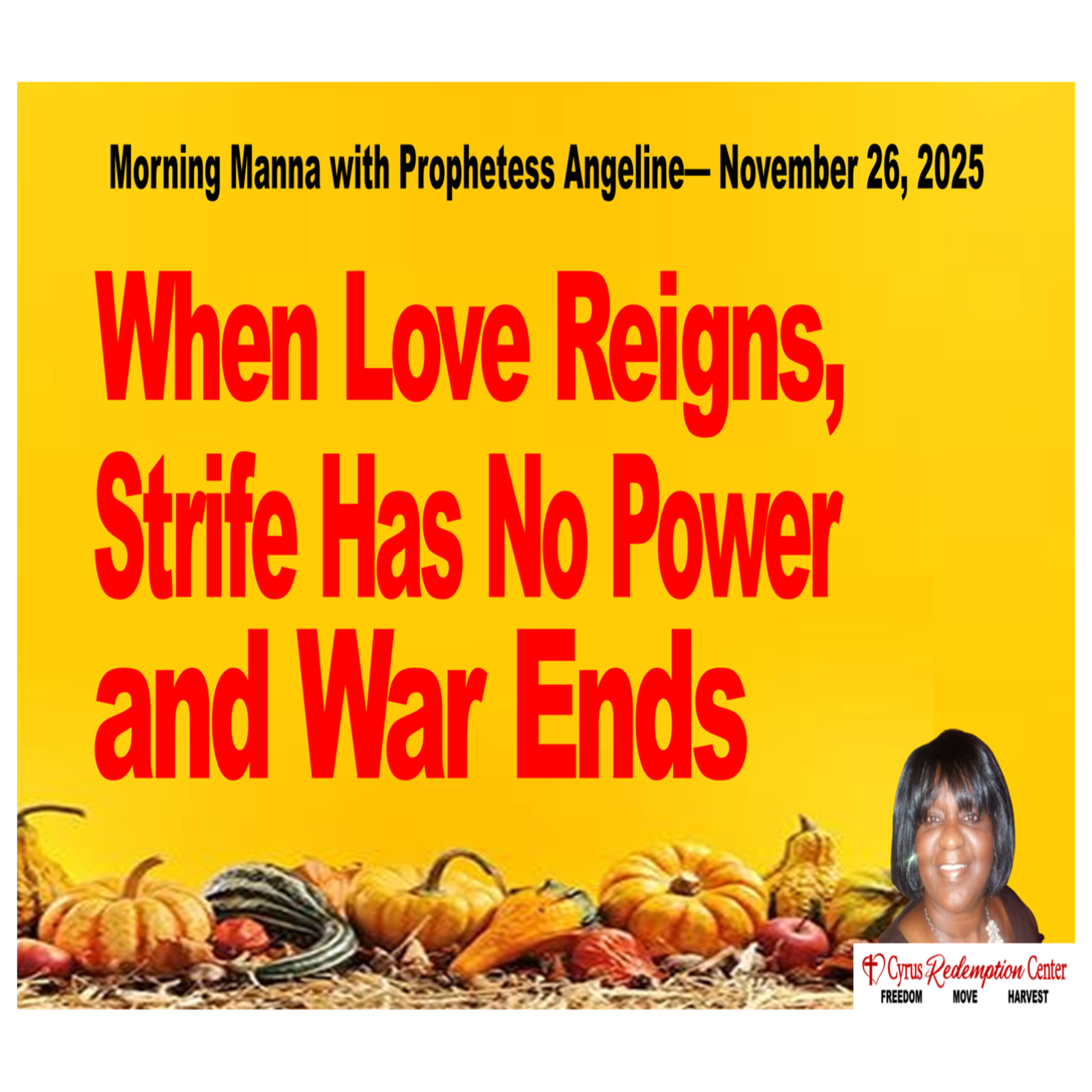 Morning Manna with Prophetess Angeline