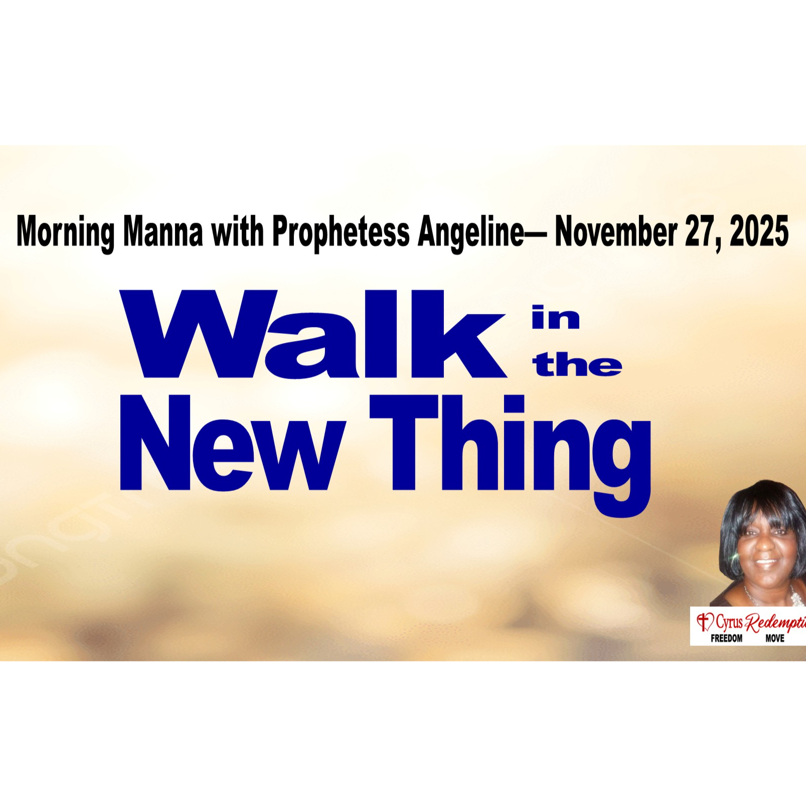 Morning Manna with Prophetess Angeline