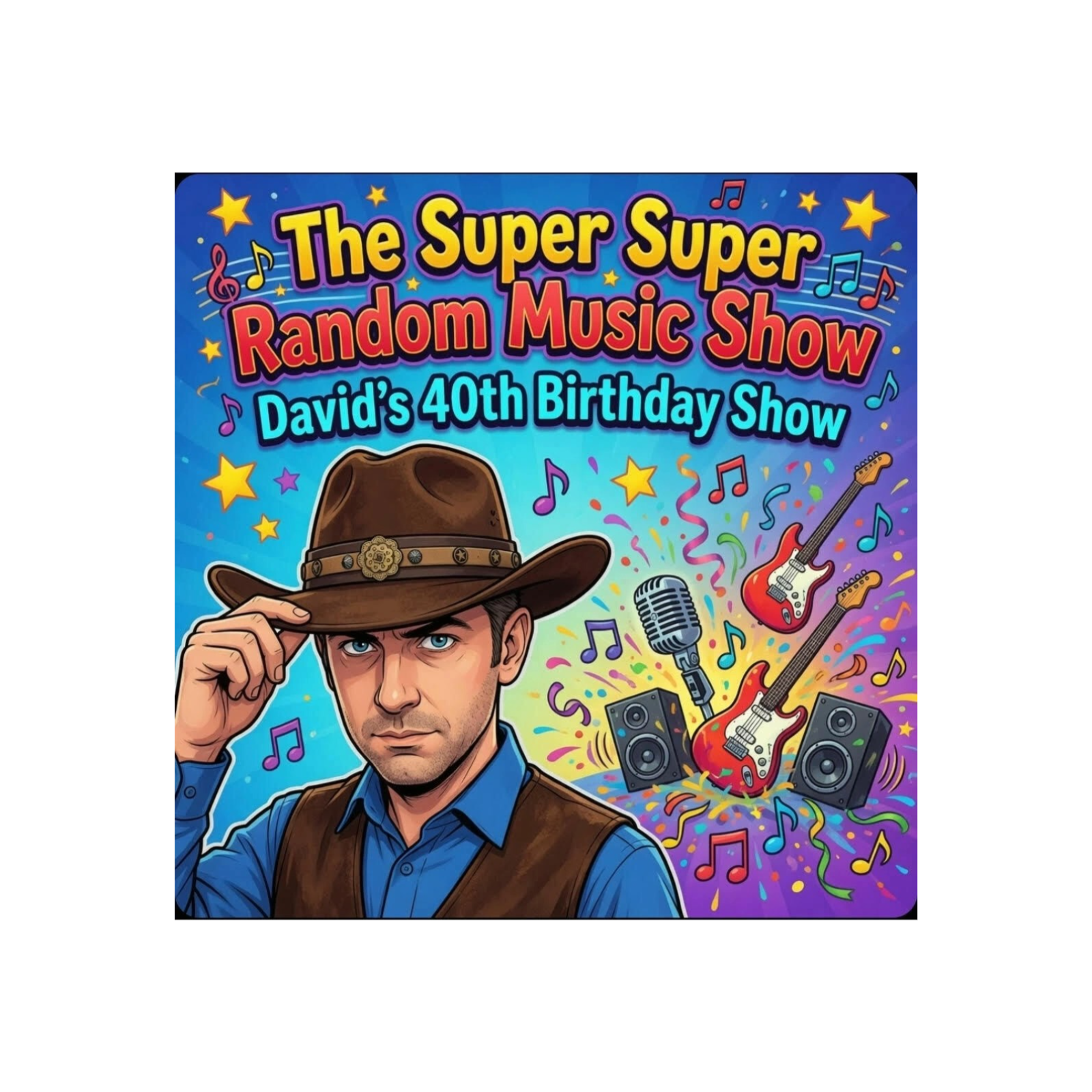 The Super Super Random Music Show - Episode 79 - David's 40th Birthday Show episode artwork