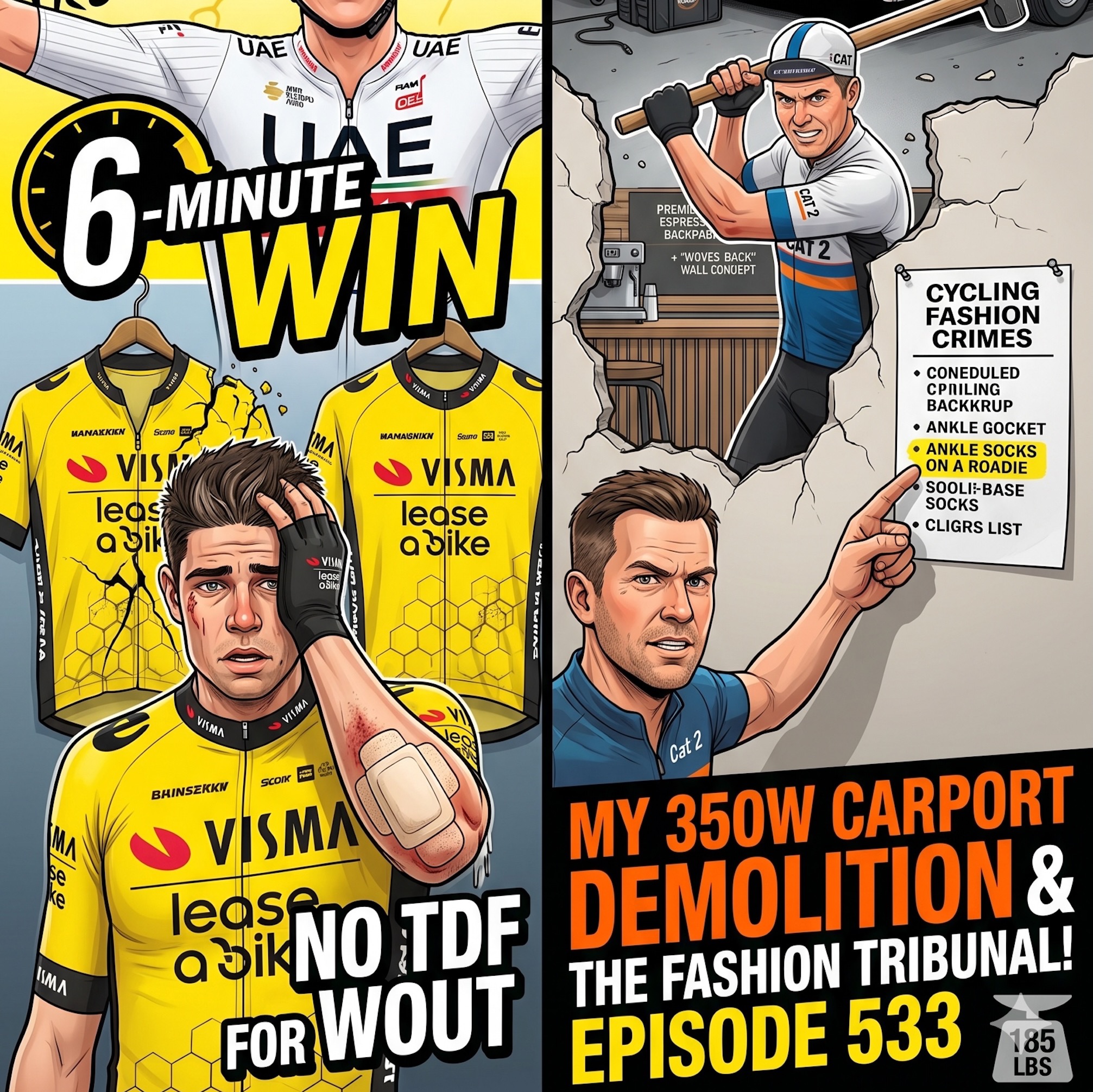 Pogačar’s Warning Shot, Visma’s Collapse & The 15 Worst Cycling Fashion Crimes episode artwork