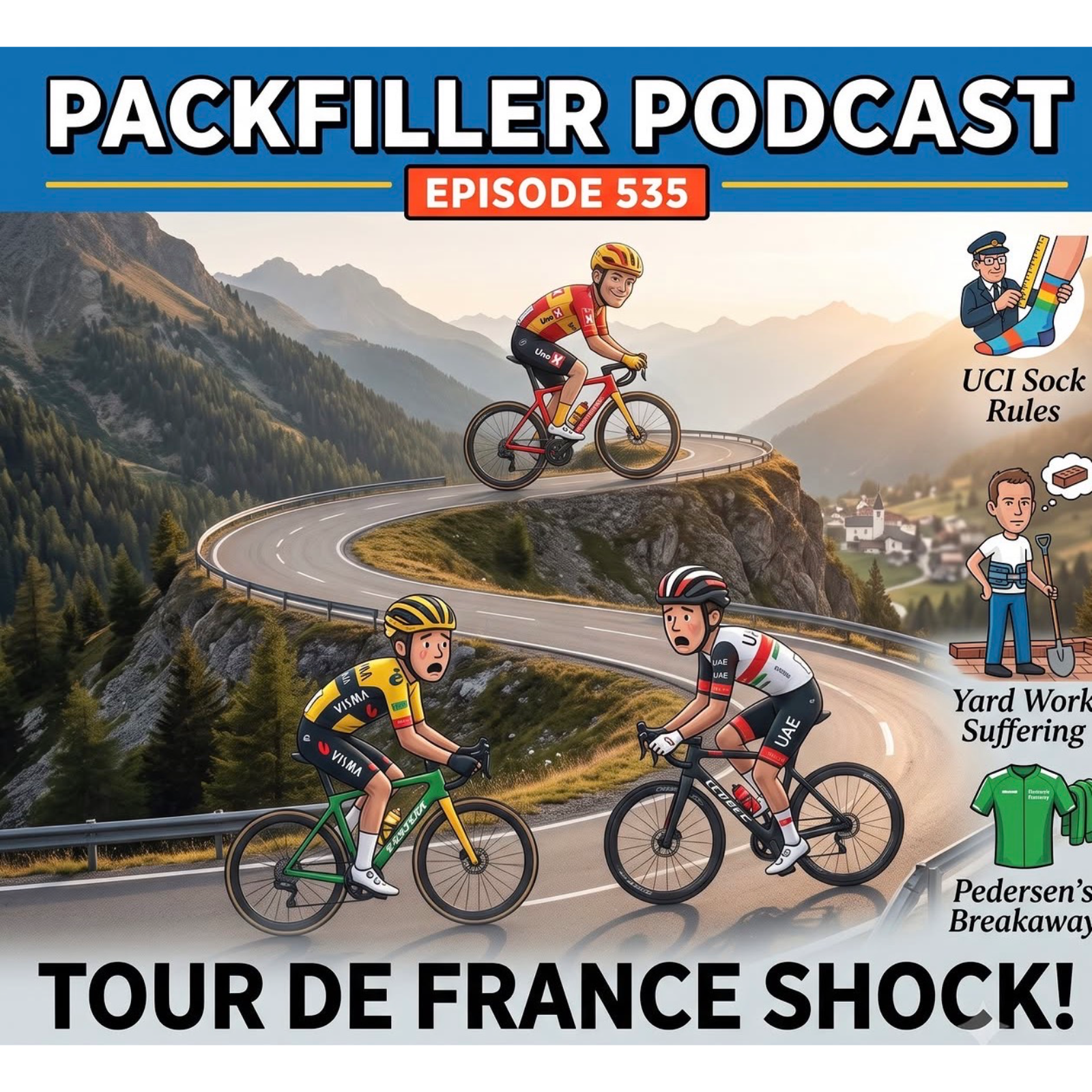 HOLY Td F - Sam's BACK! Pogačar Strikes, Uno-X Takes Yellow, & The UCI Loses Its Mind episode artwork