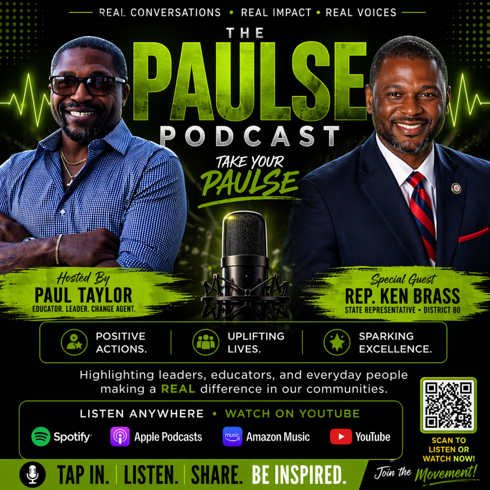 🎙️The PAULSE Podcast sit w/ State Rep. Ken Brass talk Politics, Leadership & Community! episode artwork