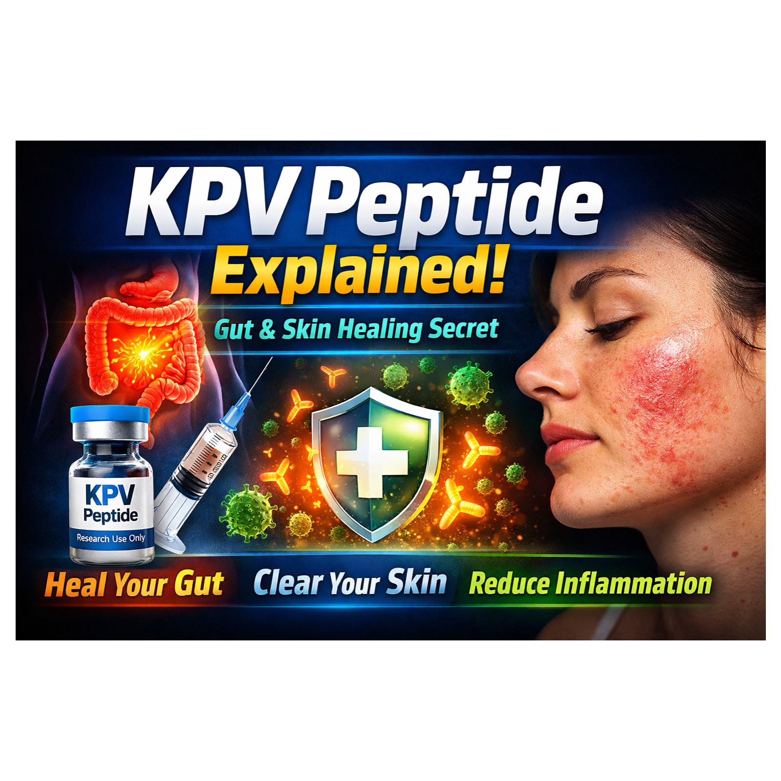 KPV Peptide Explained: The Gut and Skin Healing Peptide Nobody Talks About Enough