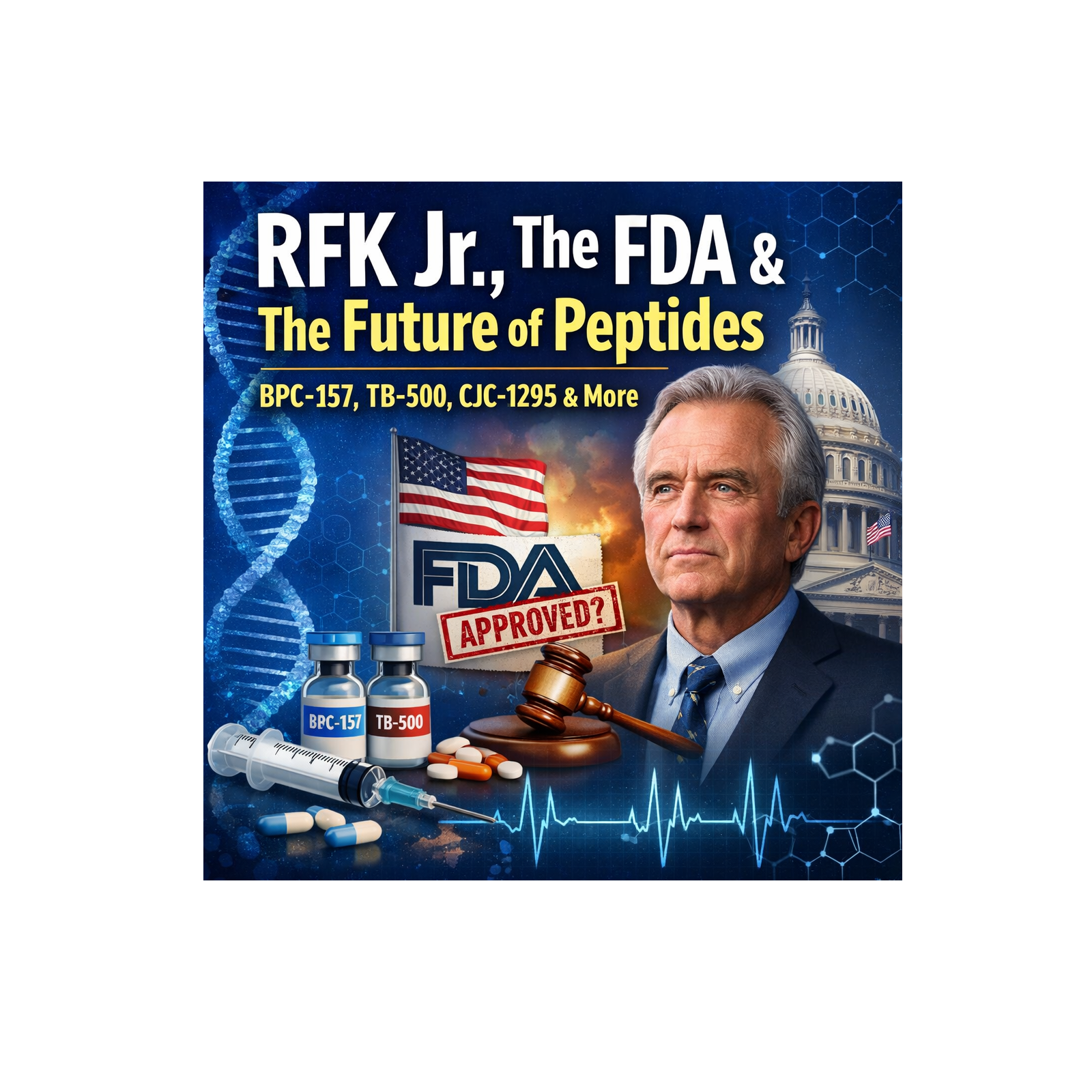 RFK Jr., The FDA, and the Future of Peptides: What Could Change for BPC-157, TB-500, CJC-1295 and More