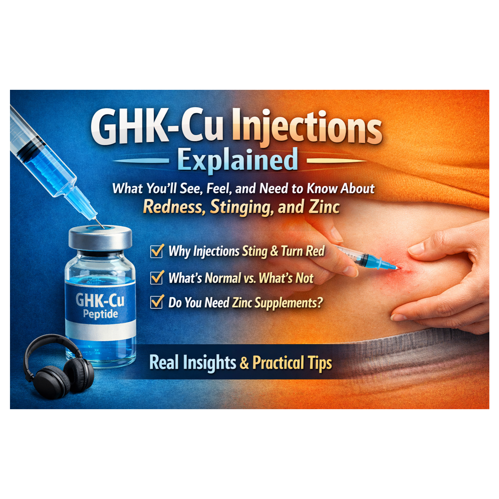 GHK-Cu Injections Explained: What You’ll See, Feel, and Need to Know About Redness, Stinging, and Zinc