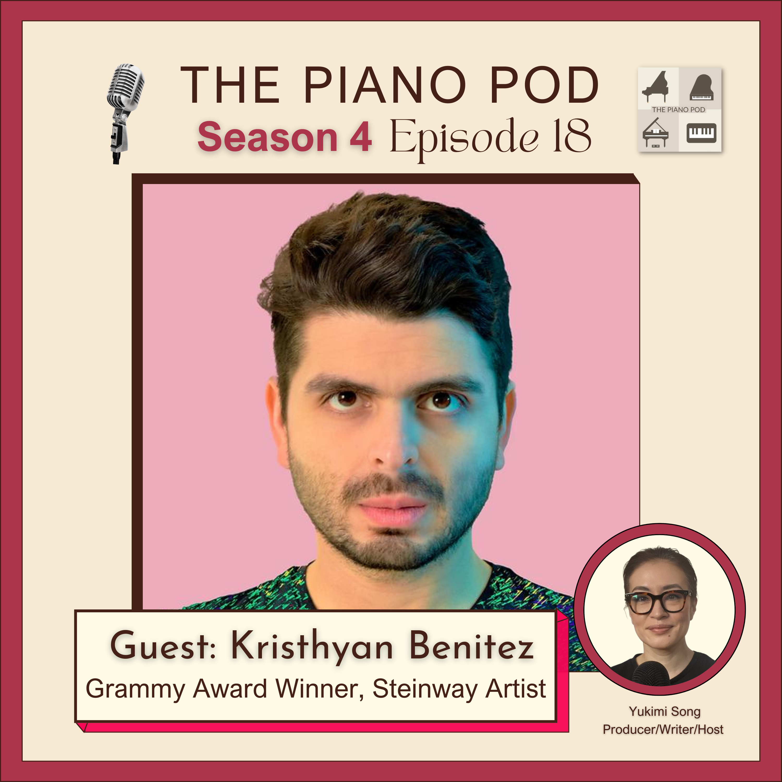 Season 4 Episode 18: Keys to Identity - A Profound Conversation with Grammy Award-Winning Steinway Pianist, Kristhyan Benitez