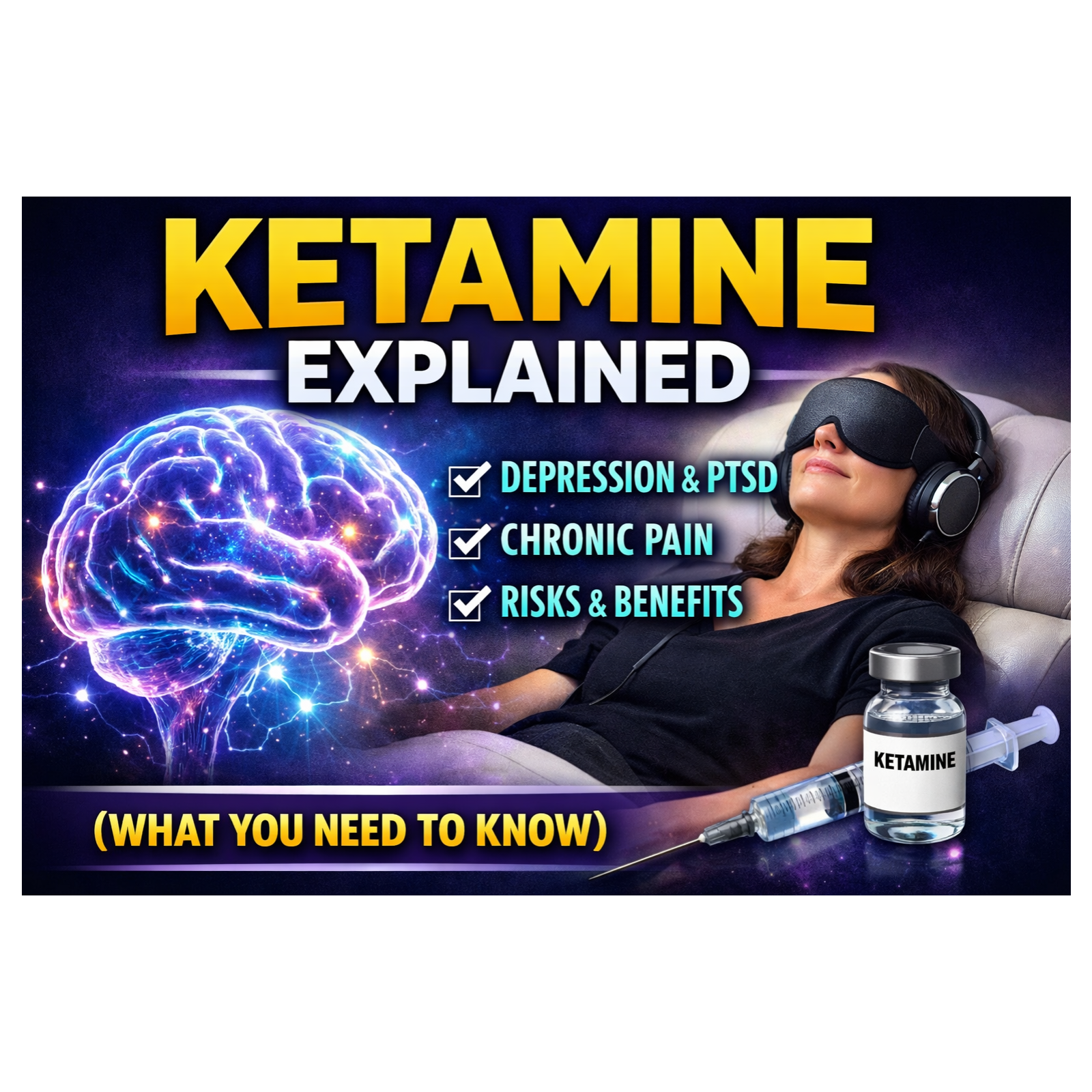 Ketamine Explained: How It Works for Depression, PTSD, and Chronic Pain (And the Risks You Need to Know) episode artwork