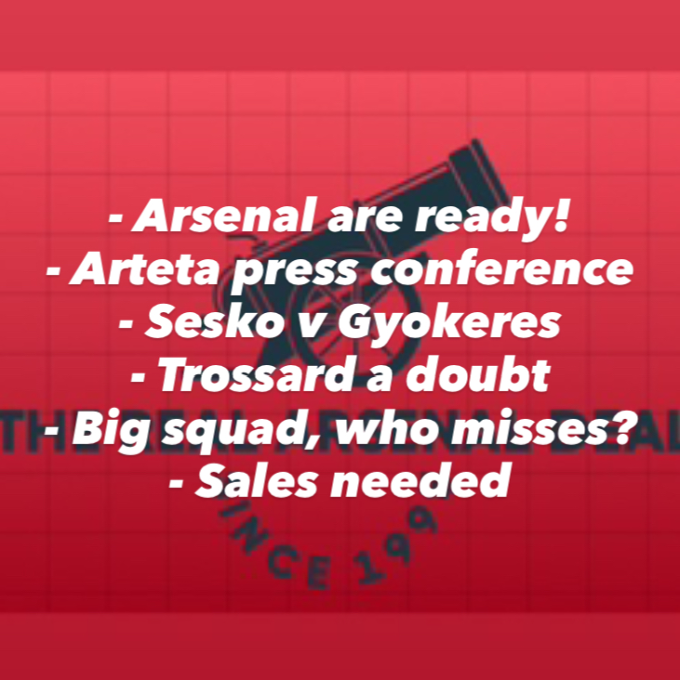 The Premier League is back, Arsenal at Old Trafford awaits! Match preview, predicted XI, and Arteta’s press conference reaction.  episode artwork