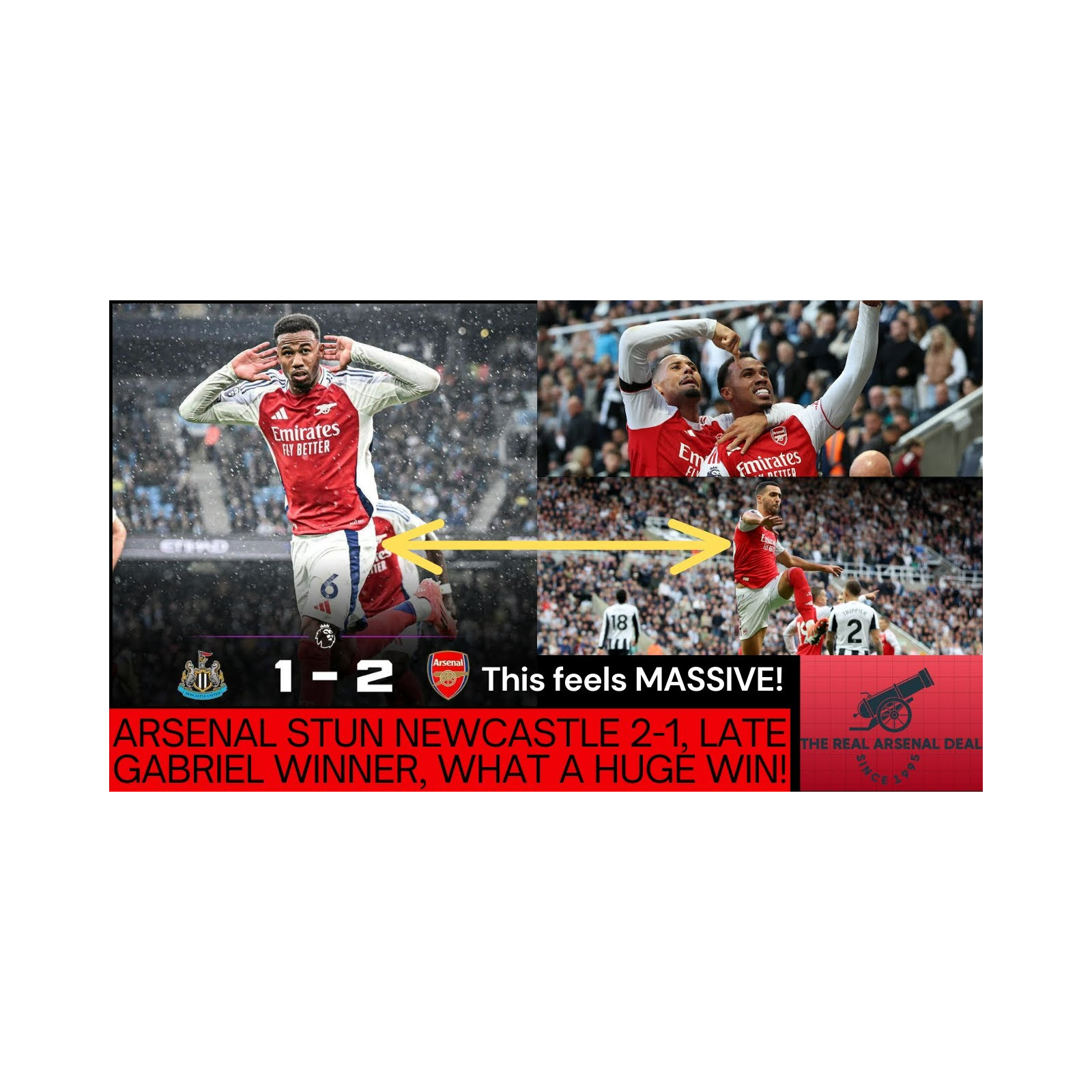 **RE-UPLOADED Due To Technical Issues** Arsenal STUN Newcastle with Dramatic Comeback! Gabriel’s Winner, Premier League Reaction episode artwork