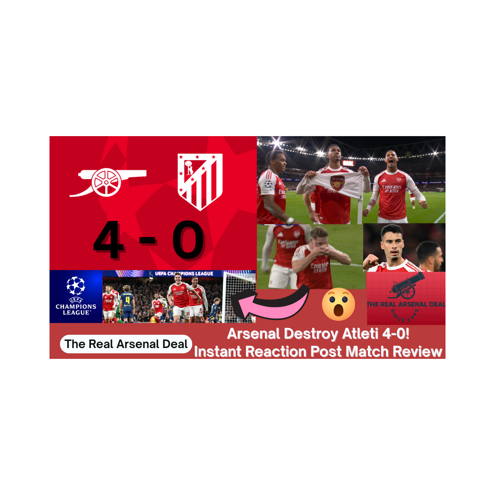 Arsenal DESTROY Atletico Madrid 4-0! Champions League MASTERCLASS Instant Reaction Post Match Review episode artwork