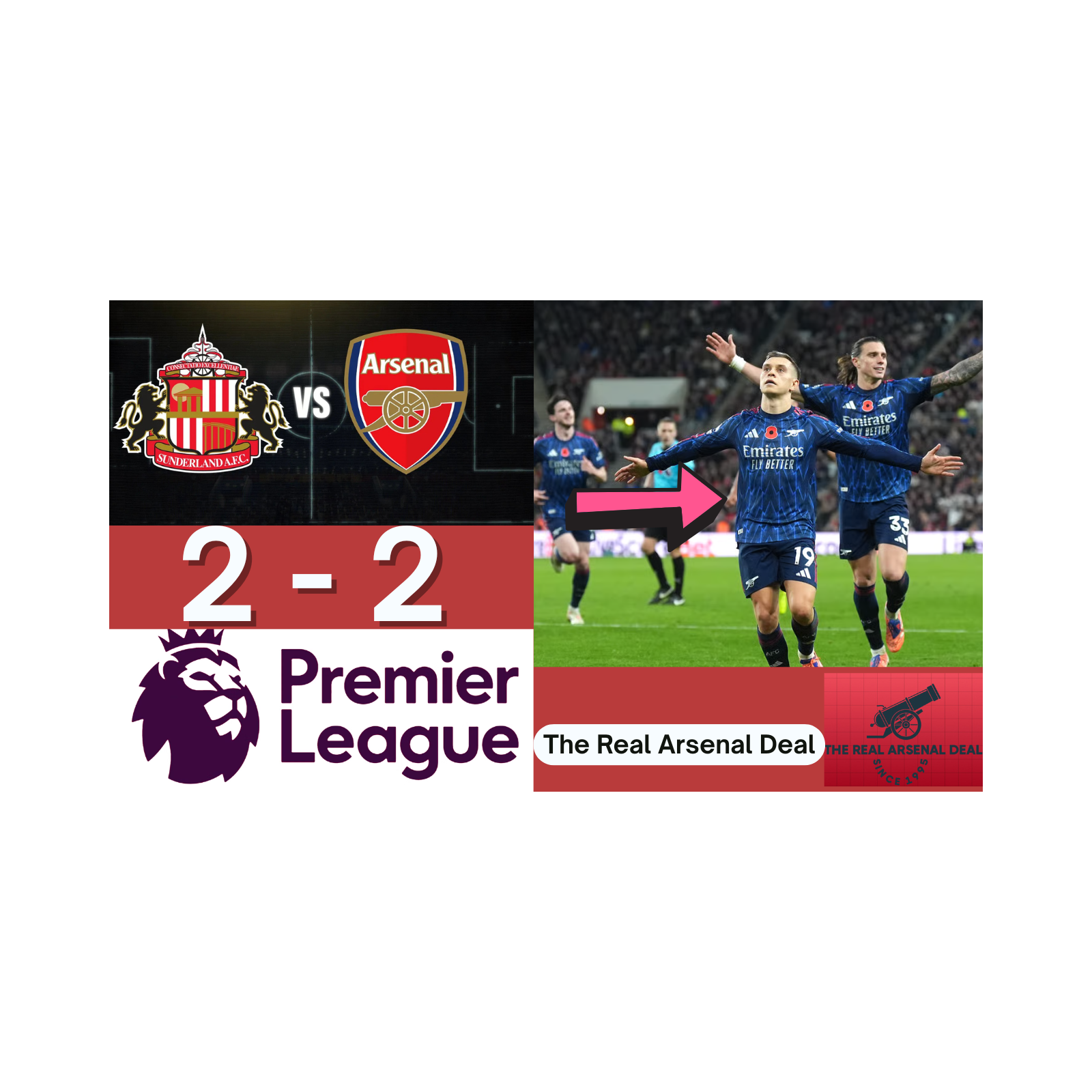 94th Minute EQUALISER! Arsenal draw 2-2 in Premier League Thriller vs Sunderland | Full Reaction & Analysis episode artwork